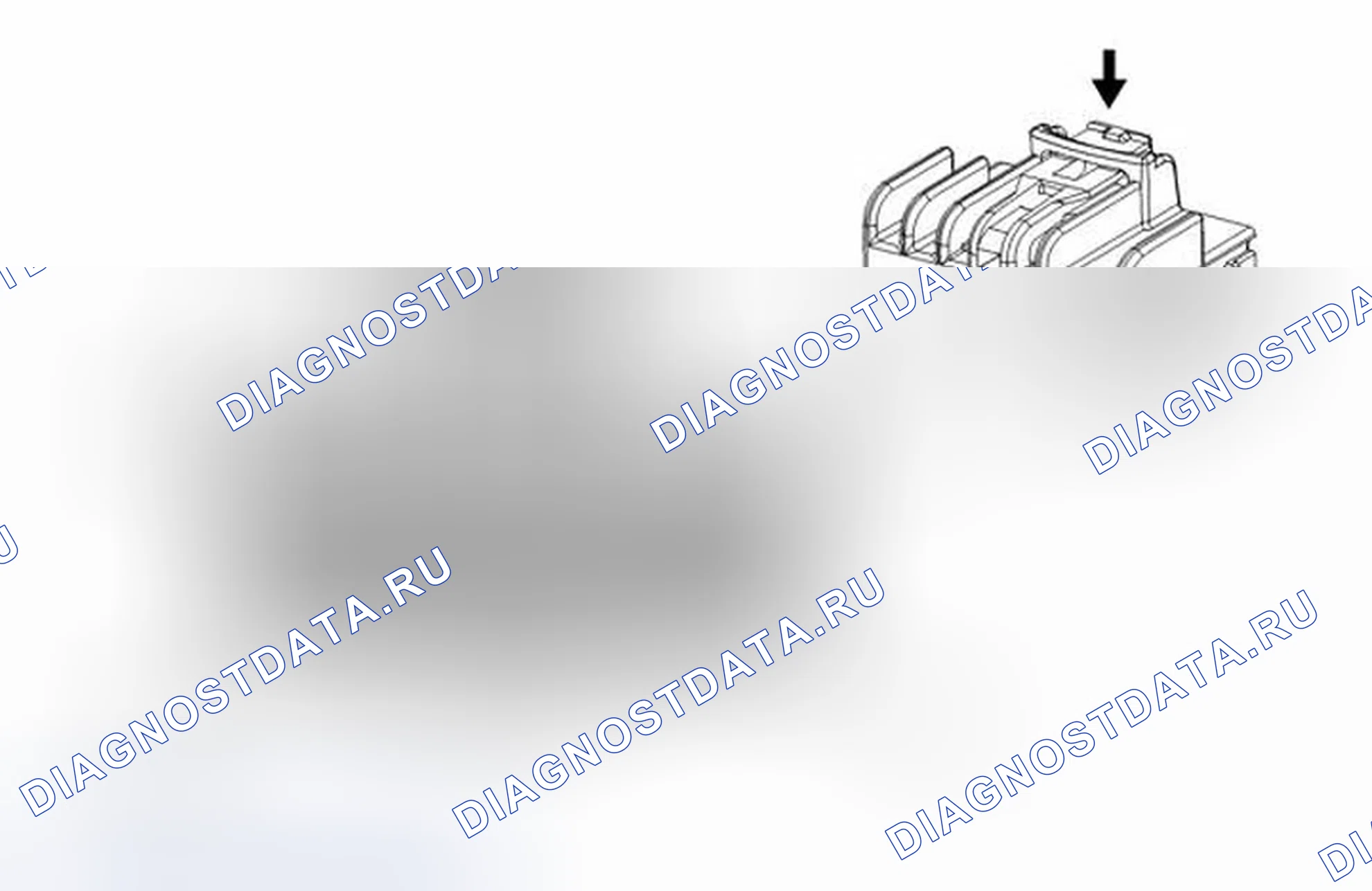 Рис. 253: X421 Привязные ремни к подвесным ремням. GMC Acadia I рестайлинг