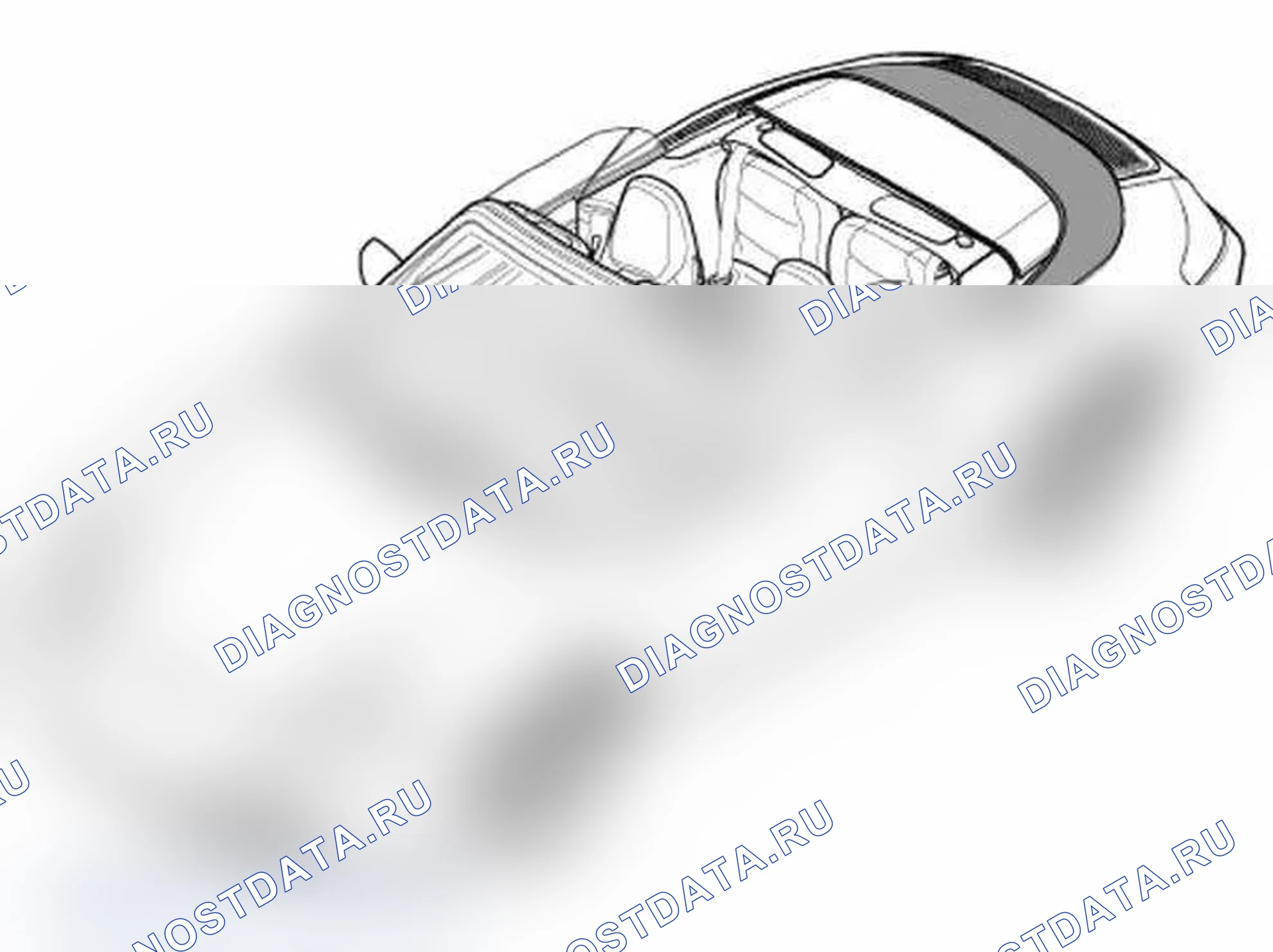 Рис. 57: Снятие и установка крышки отсека с откидной крышкой - Carrera кабриолет. Porsche 911 GT3 996 рестайлинг