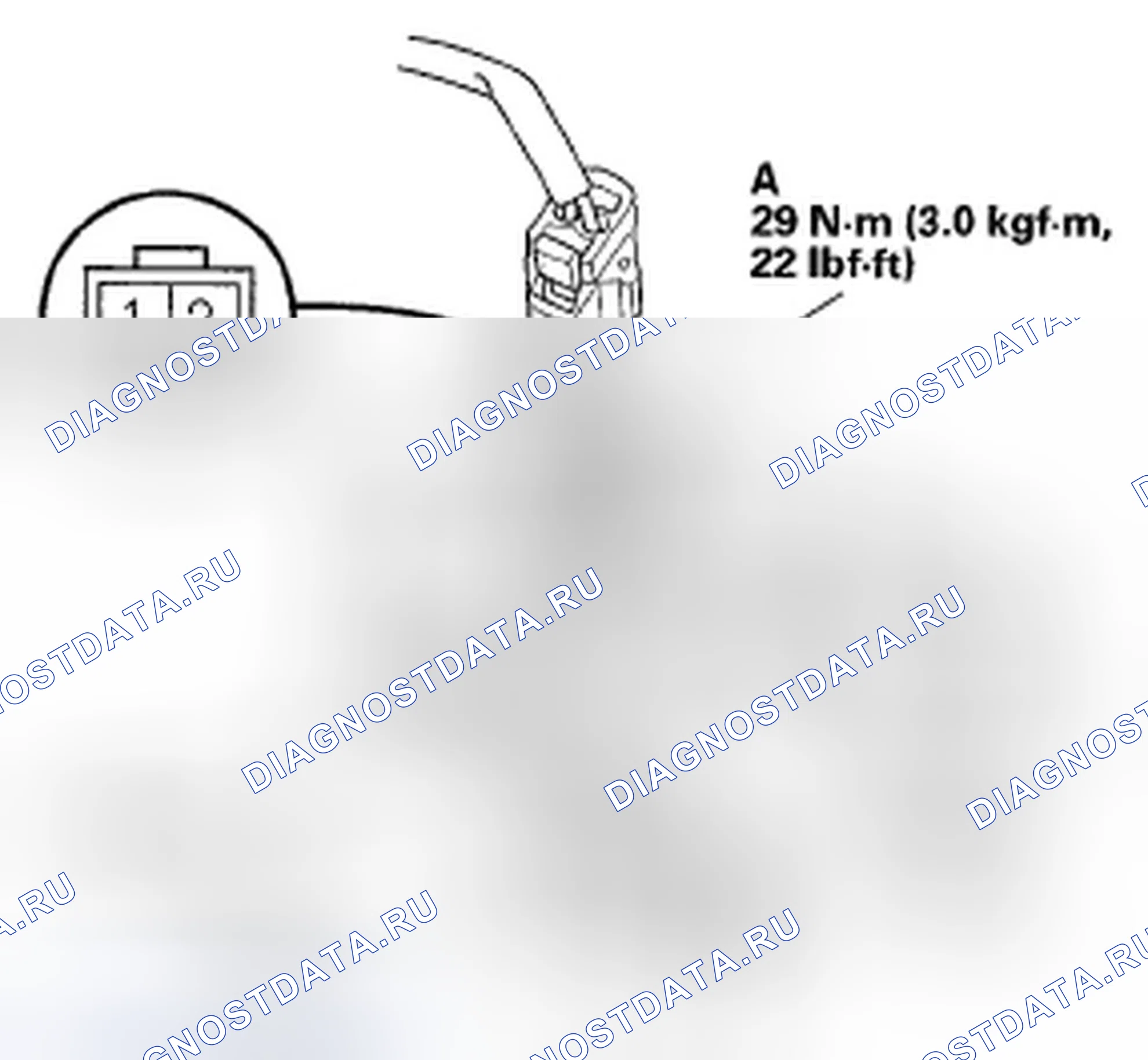 Рис. 4: Испытание выключателя резервного освещения. Honda Fit I