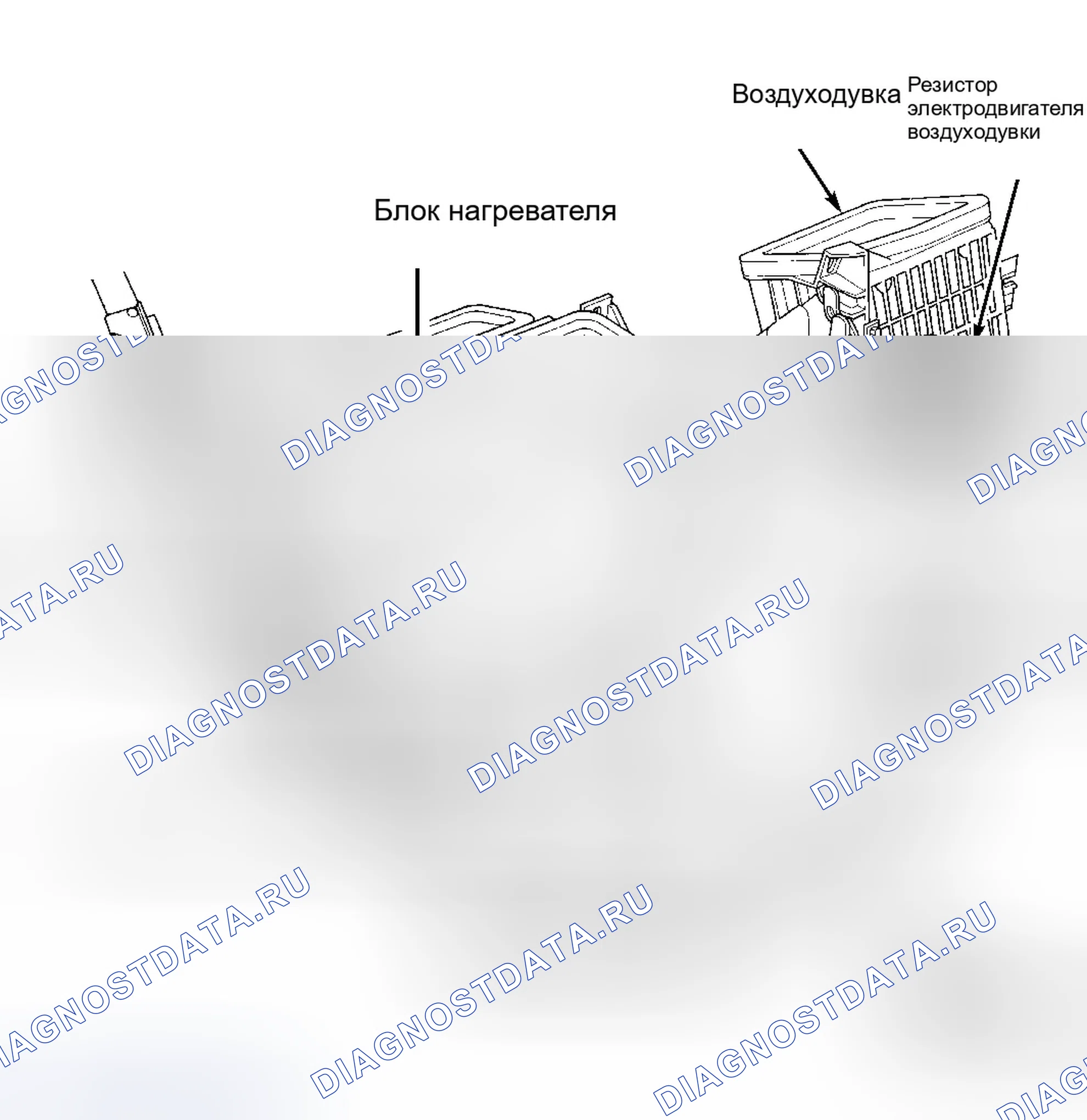 Рис. 1: ОПИСАНИЕ отопителя. Honda Civic VI