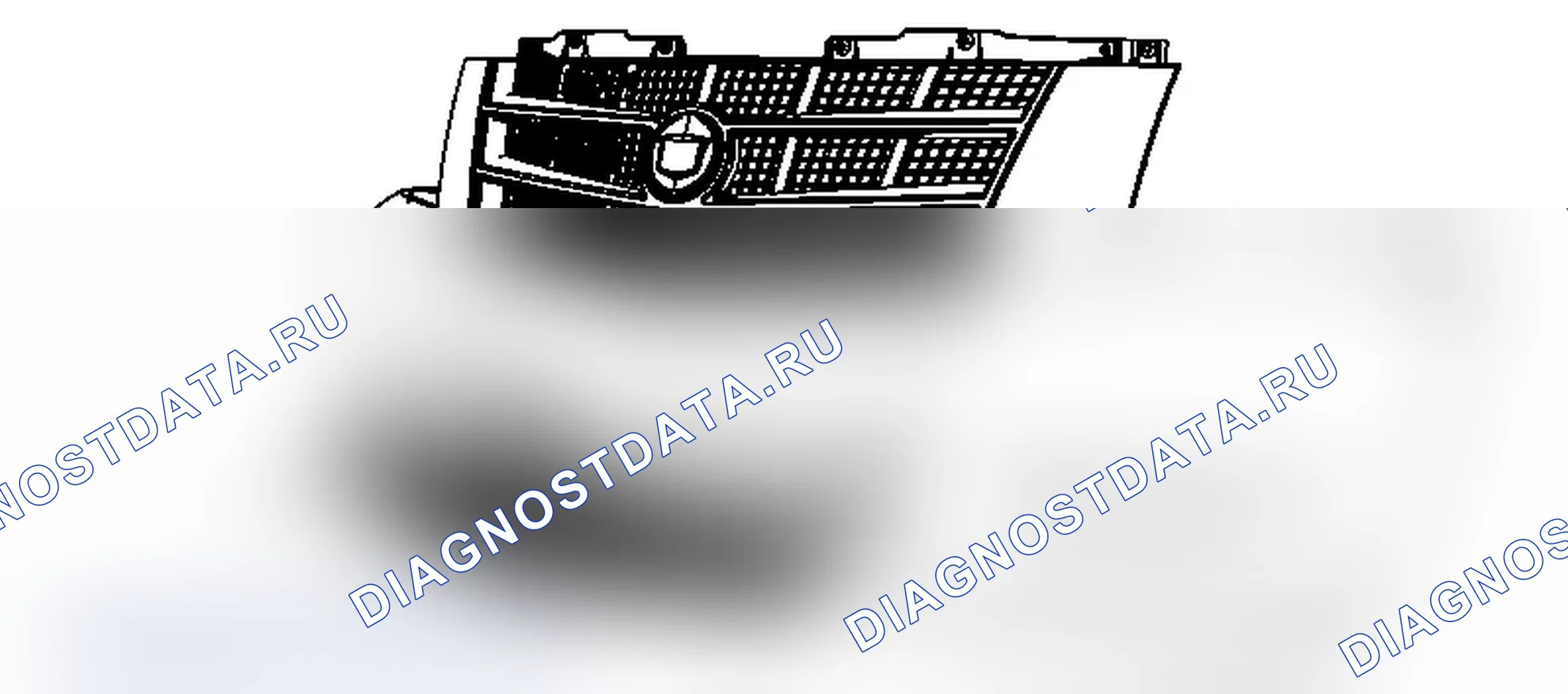 Рис. 52: Замена нижней решетки радиатора (PLATINUM). Chevrolet Tahoe III