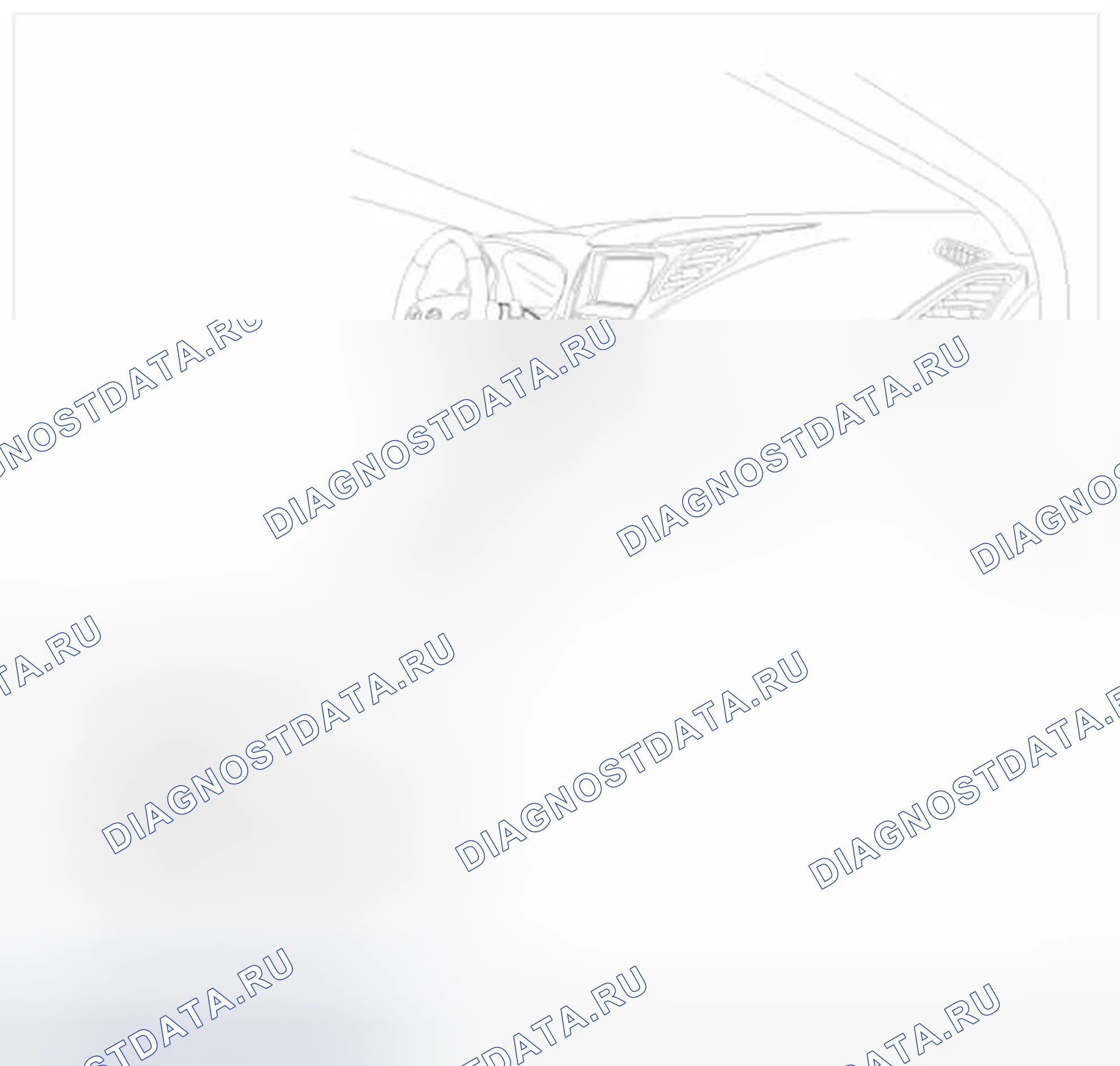 Рис. 33: Расположение компонентов. Hyundai Azera II