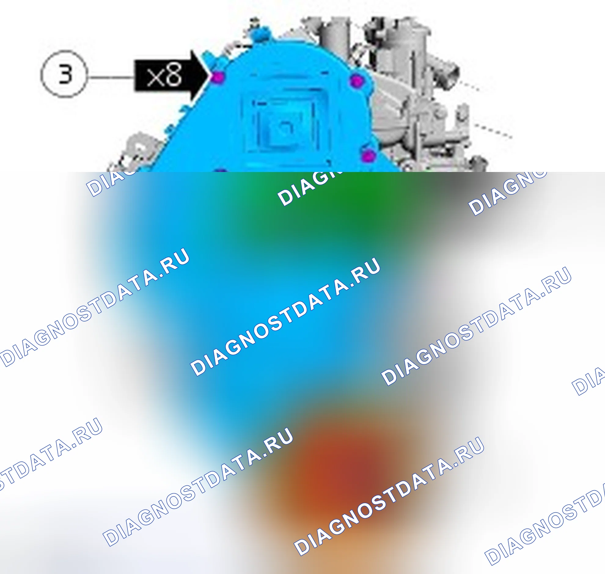 Как установить присоединяемые детали двигателя. Ford Grand C-MAX II