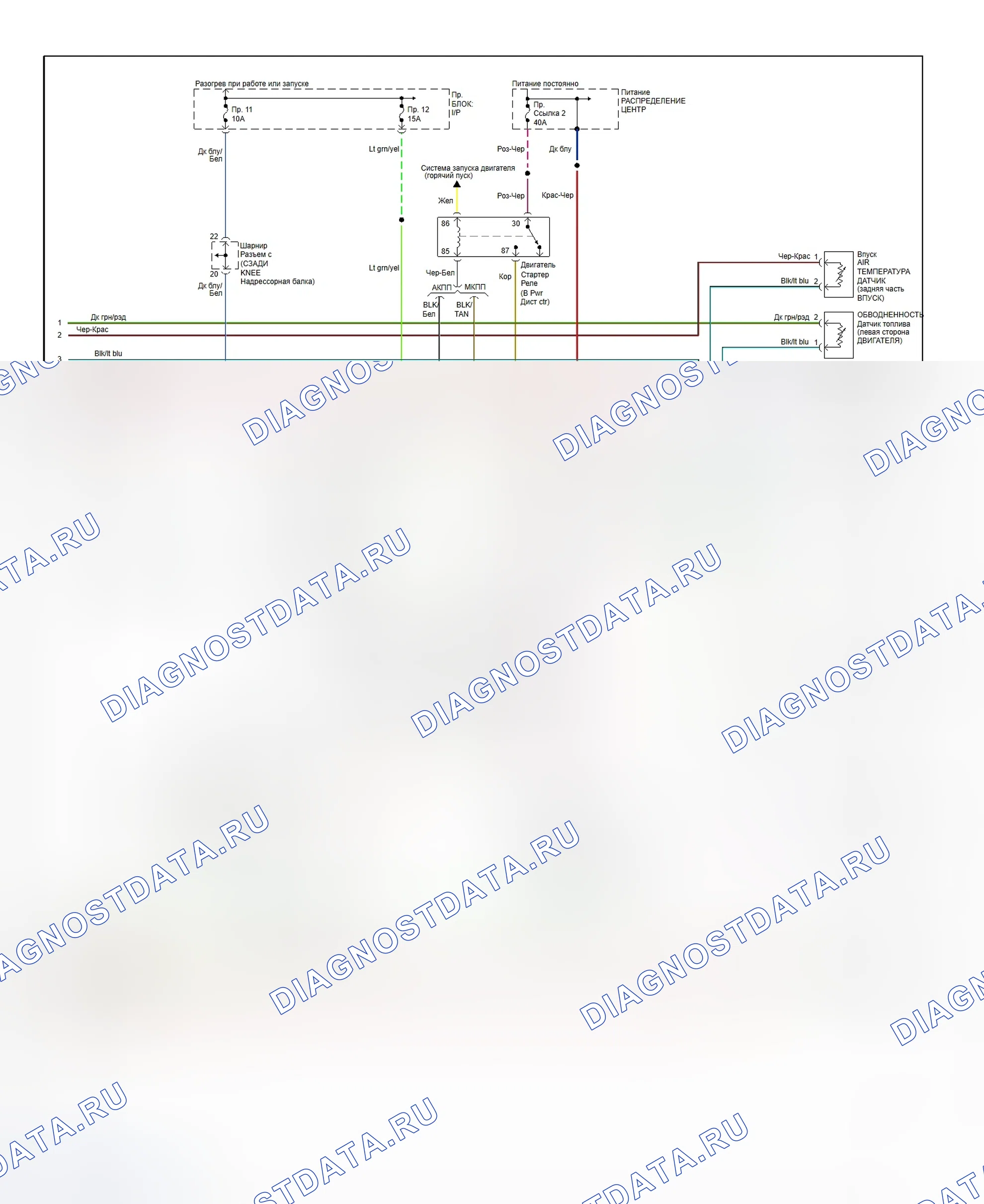 Рис. 140: Схема подключения (Ram Pickup - 5.9L дизельный двигатель - 2 Of 2). Dodge Ram Van B3500 B pre