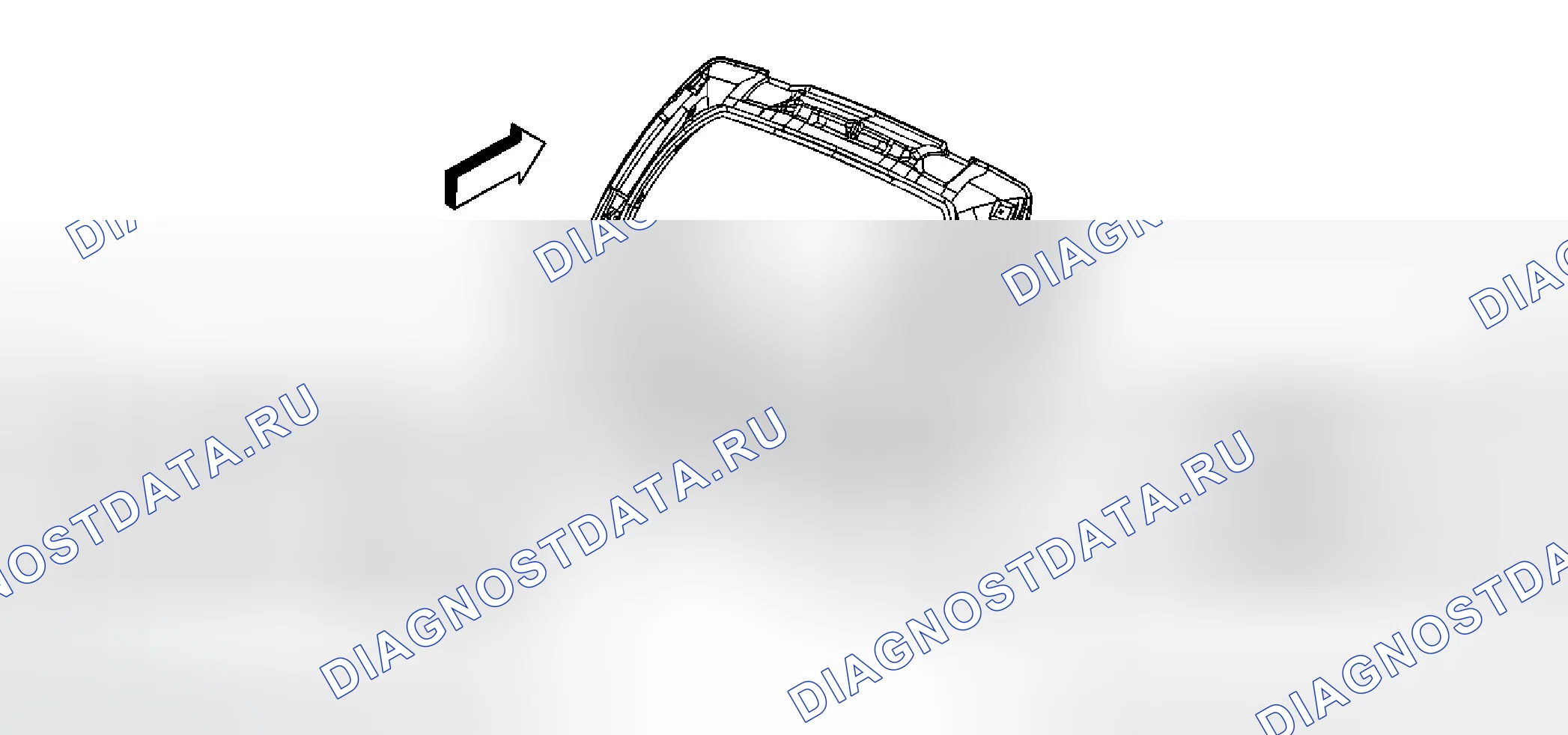 Рис. 8: Замена эмблемы / шильдика дверь багажника (GMC). Chevrolet TrailBlazer I рестайлинг