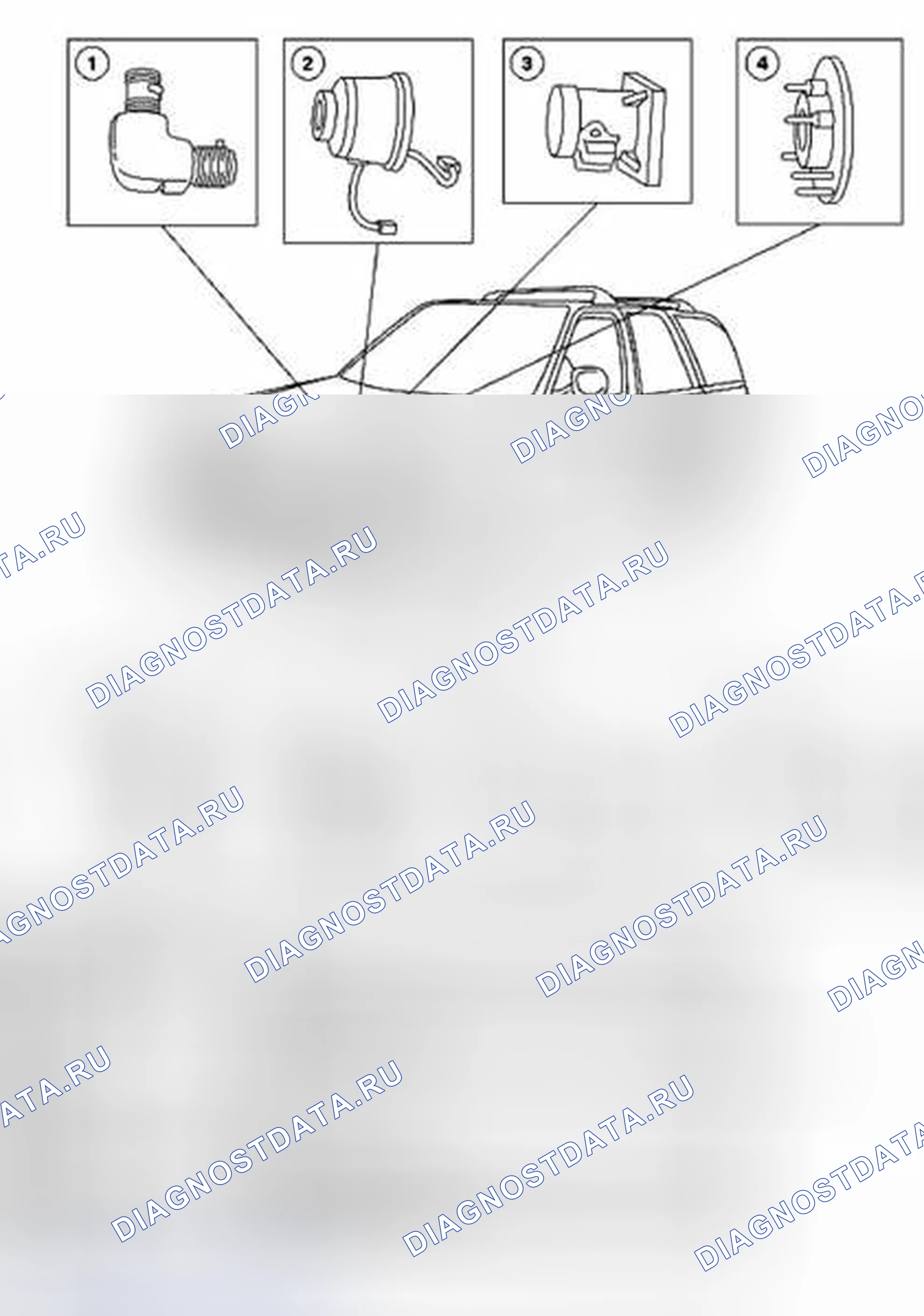 Рис. 1: Расположение компонентов. Hyundai Lavita I