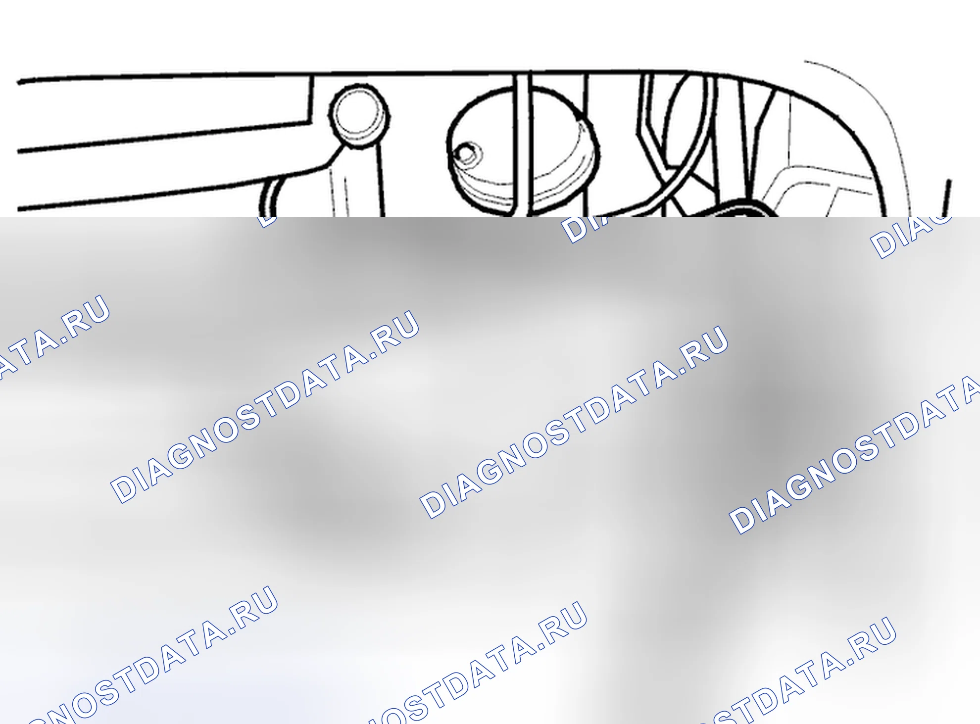 Рис. 882: Проверка шланга к топливному баку. Volvo C70 I