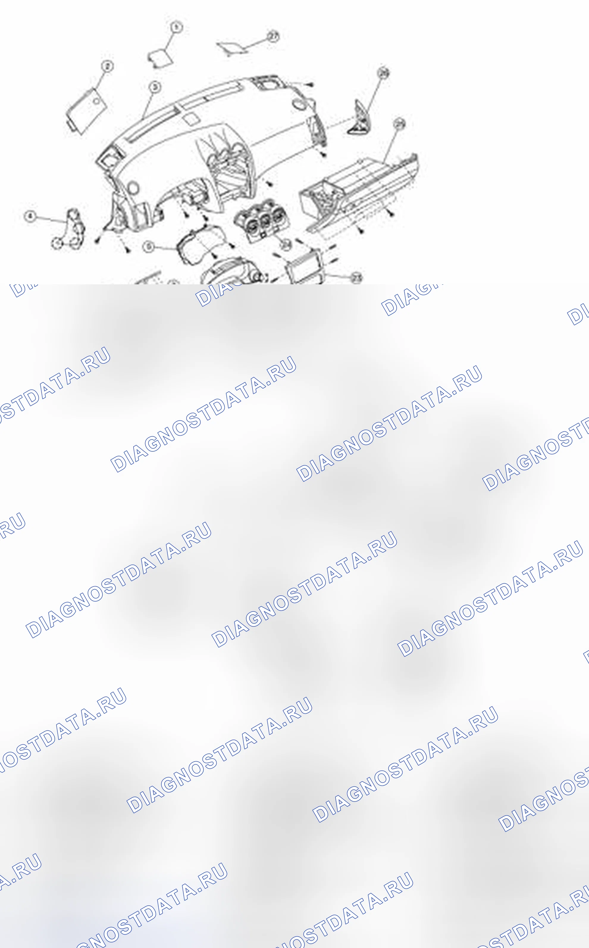 Рис. 173: Разнесенный вид. Nissan Altima L32