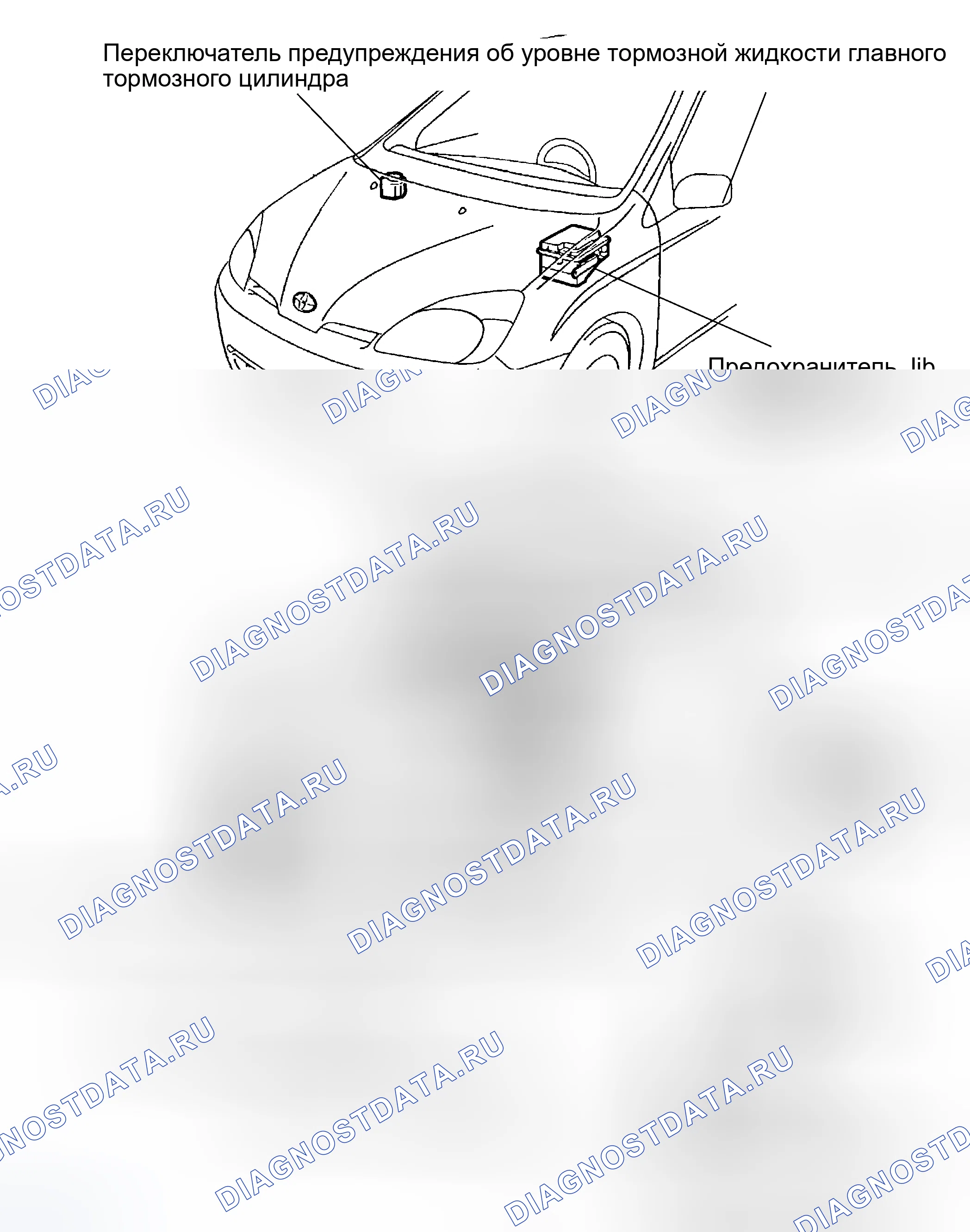 Рис. 51: Индекс компонента для определения местоположения. Toyota Prius I рестайлинг