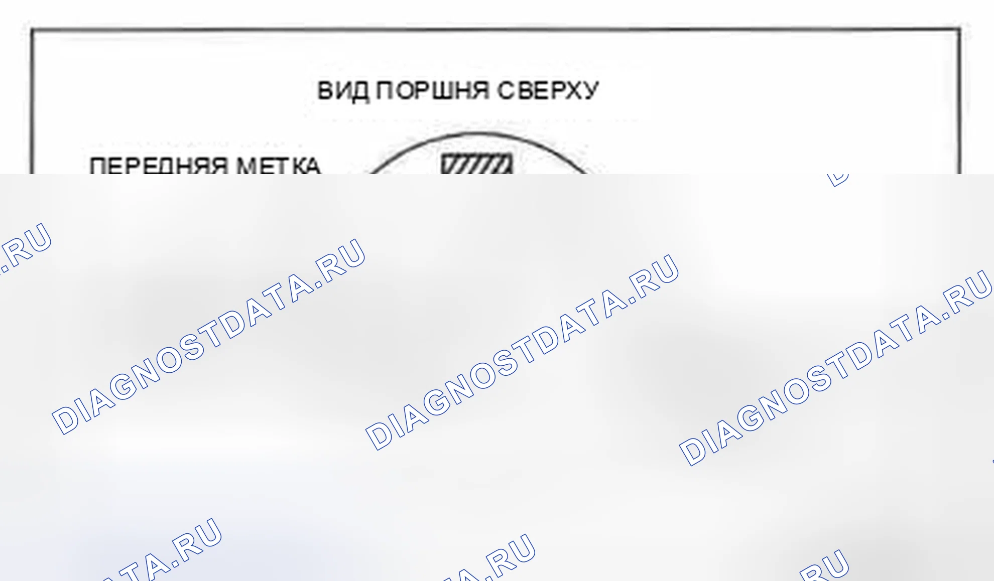 Рис. 124: Идентификационная метка поршня. Audi Q8 I