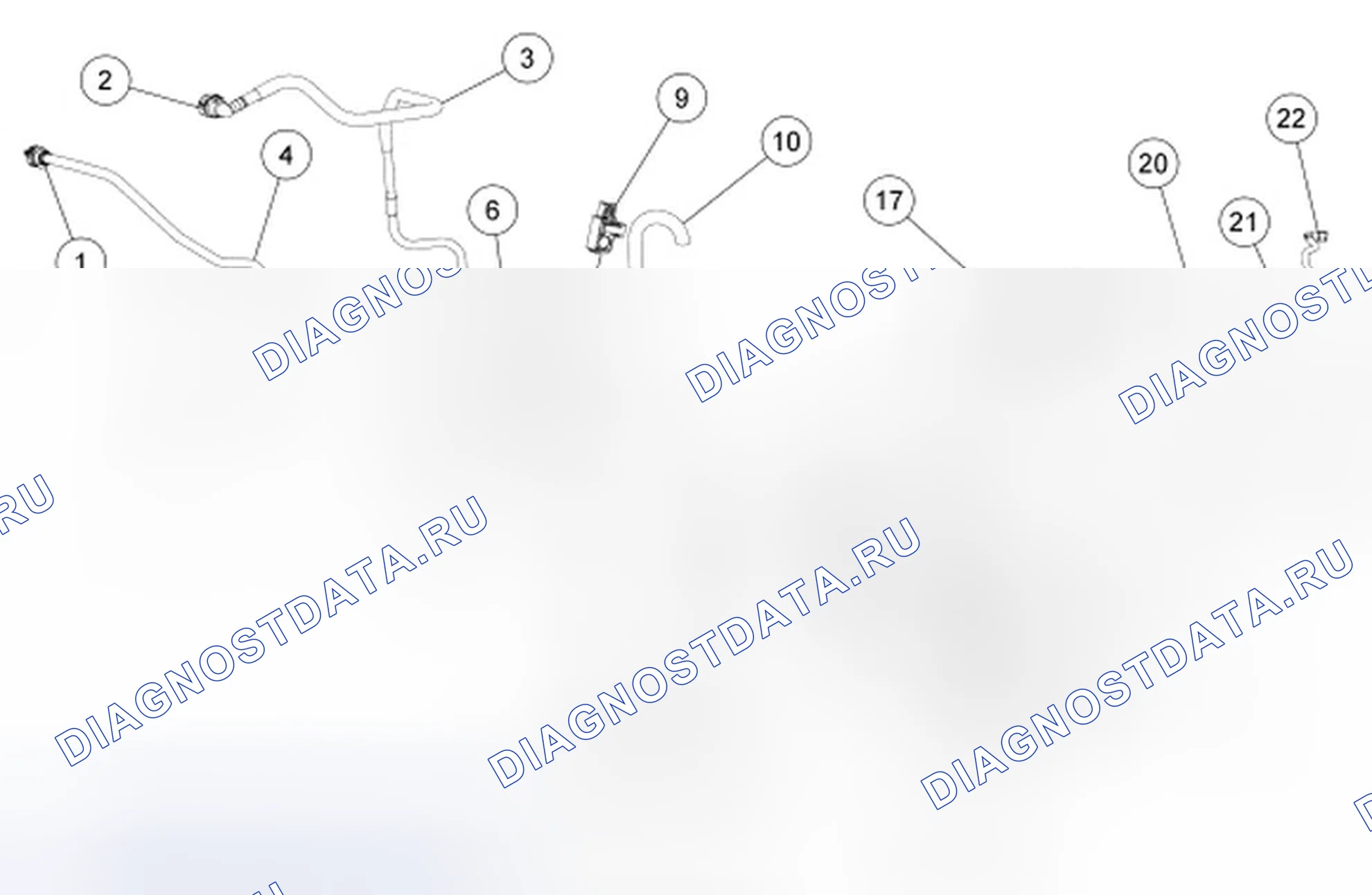 Рис. 6: Топливопроводы. Ford Edge I