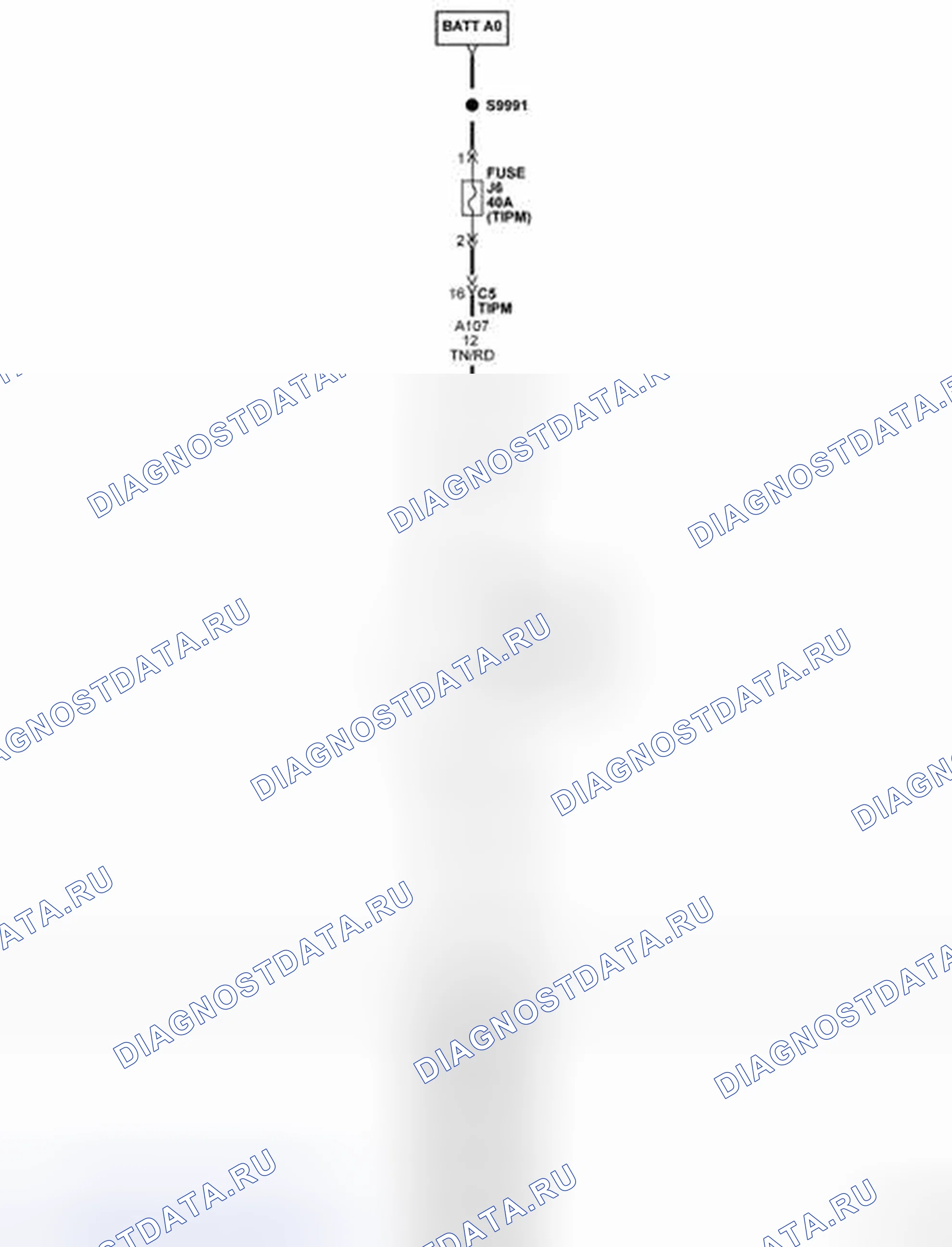 Рис. 4: Принципиальная схема. Chrysler Town & Country V