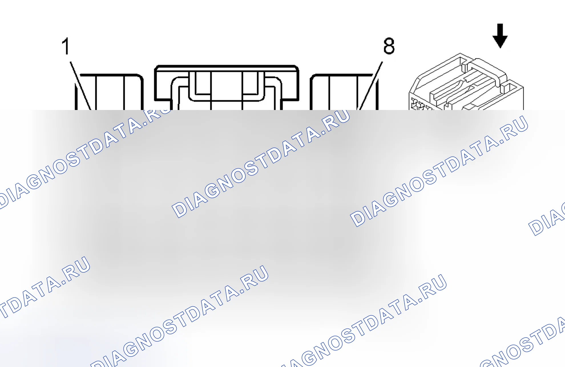 Рис. 437: Vehicle Communications Interface модуль (VCIM) X3 (UE1). GMC Acadia I