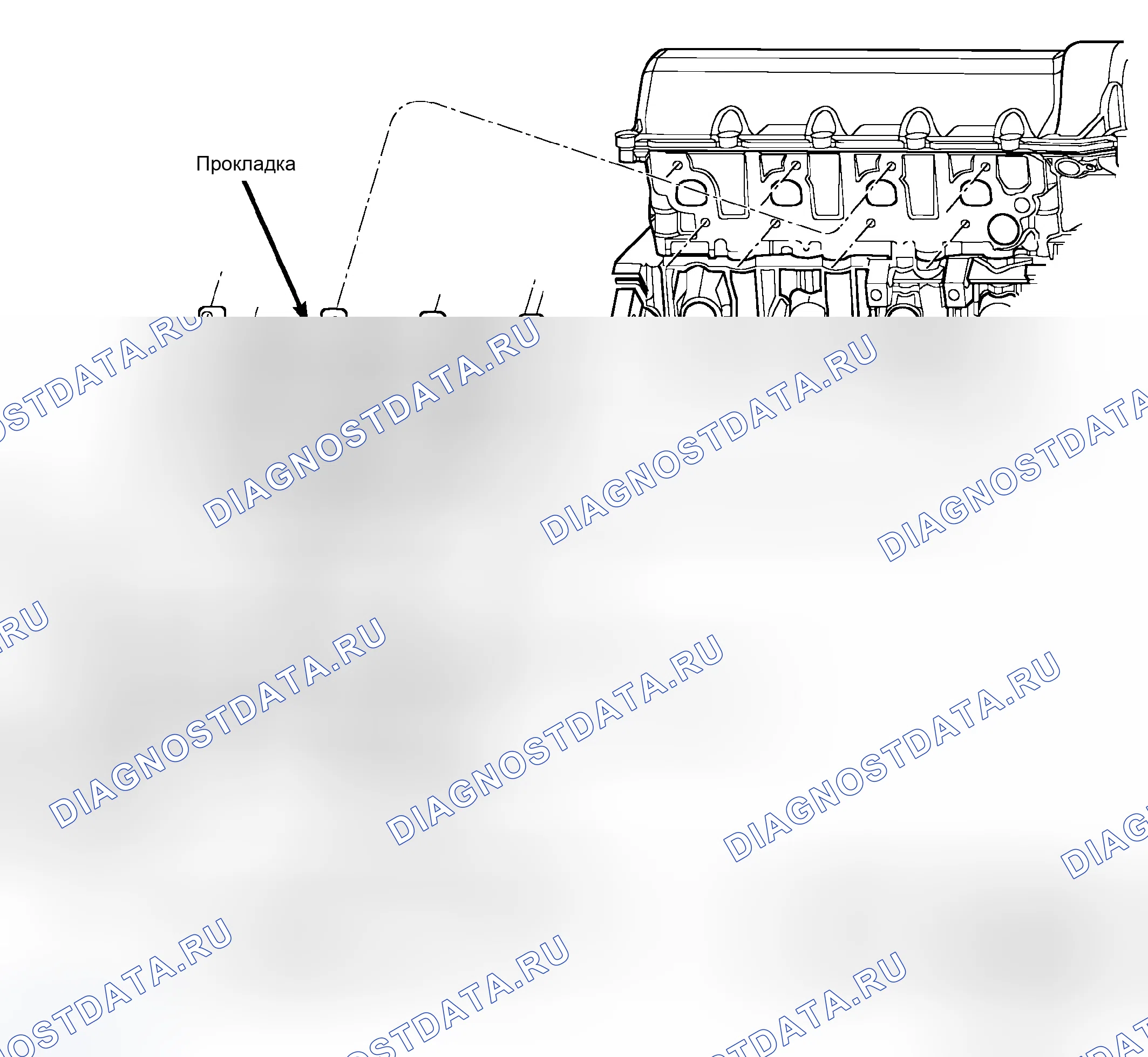 Рис. 306: ПРАВЫЙ ВЫПУСКНОЙ КОЛЛЕКТОР. Dodge Pickup R3500 