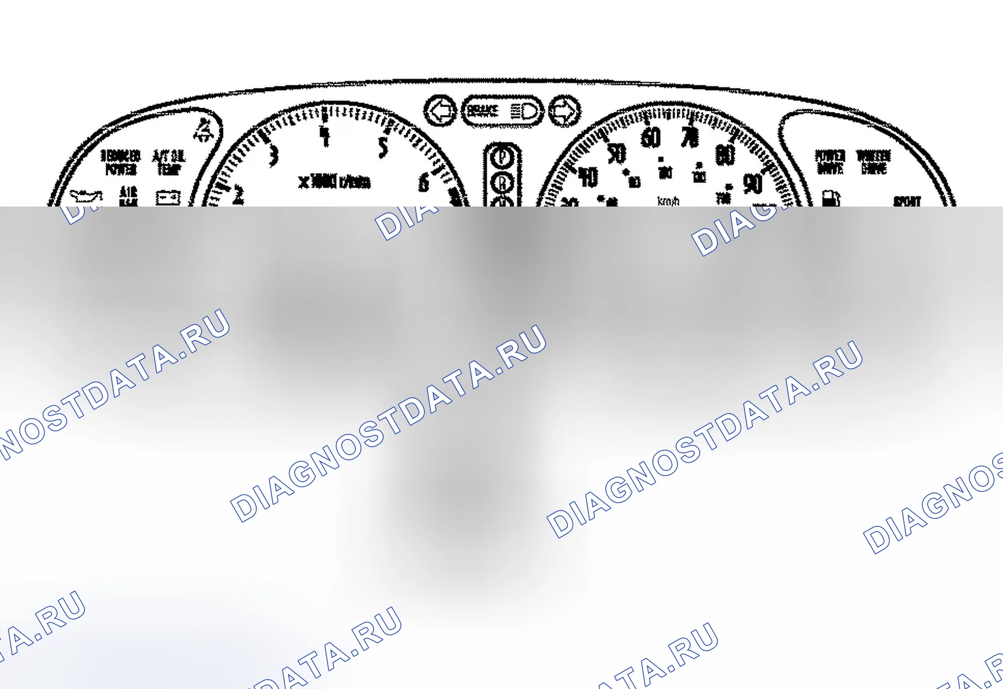 Рис. 36: ПРЕДУПРЕДИТЕЛЬНАЯ ЛАМПА ABS. Isuzu Axiom I
