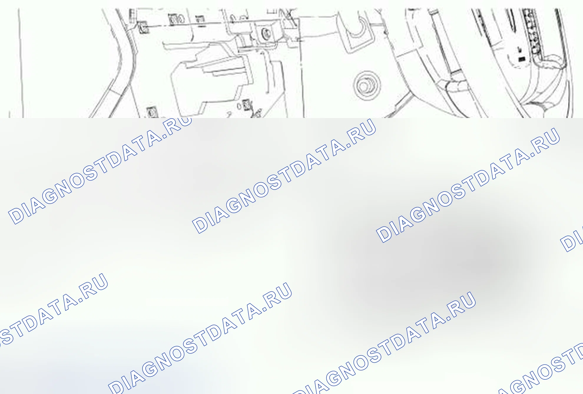 Рис. 128: Переключатель диммера на приборной панели. Hyundai ix55 I