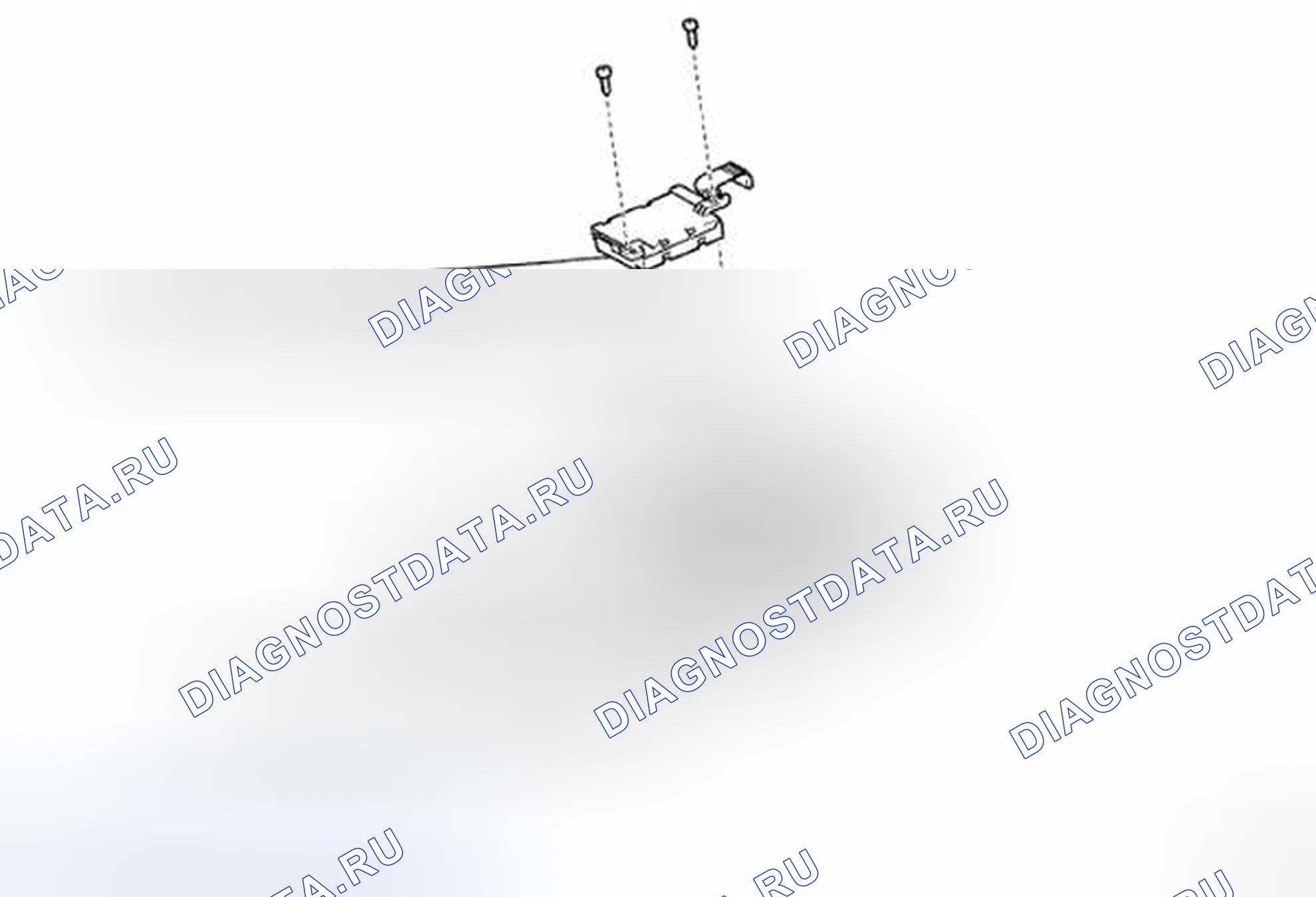 Рис. 15: Идентификация компонентов датчика открывания двери гаража. Toyota Land Cruiser 200