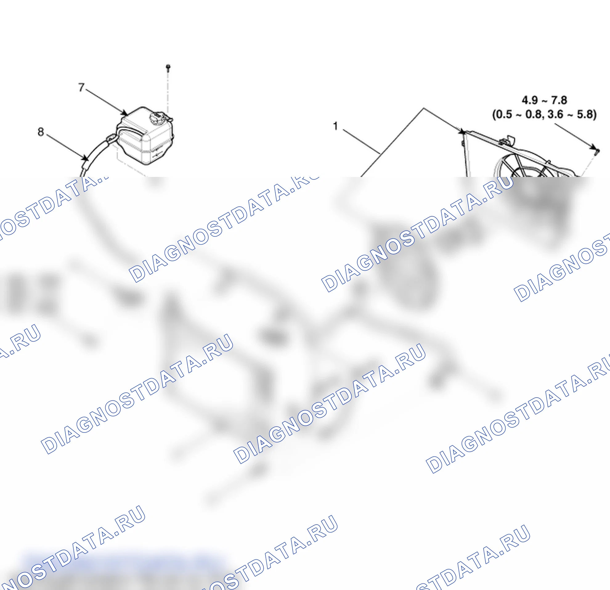 Детали радиатора. Hyundai ix35 EL
