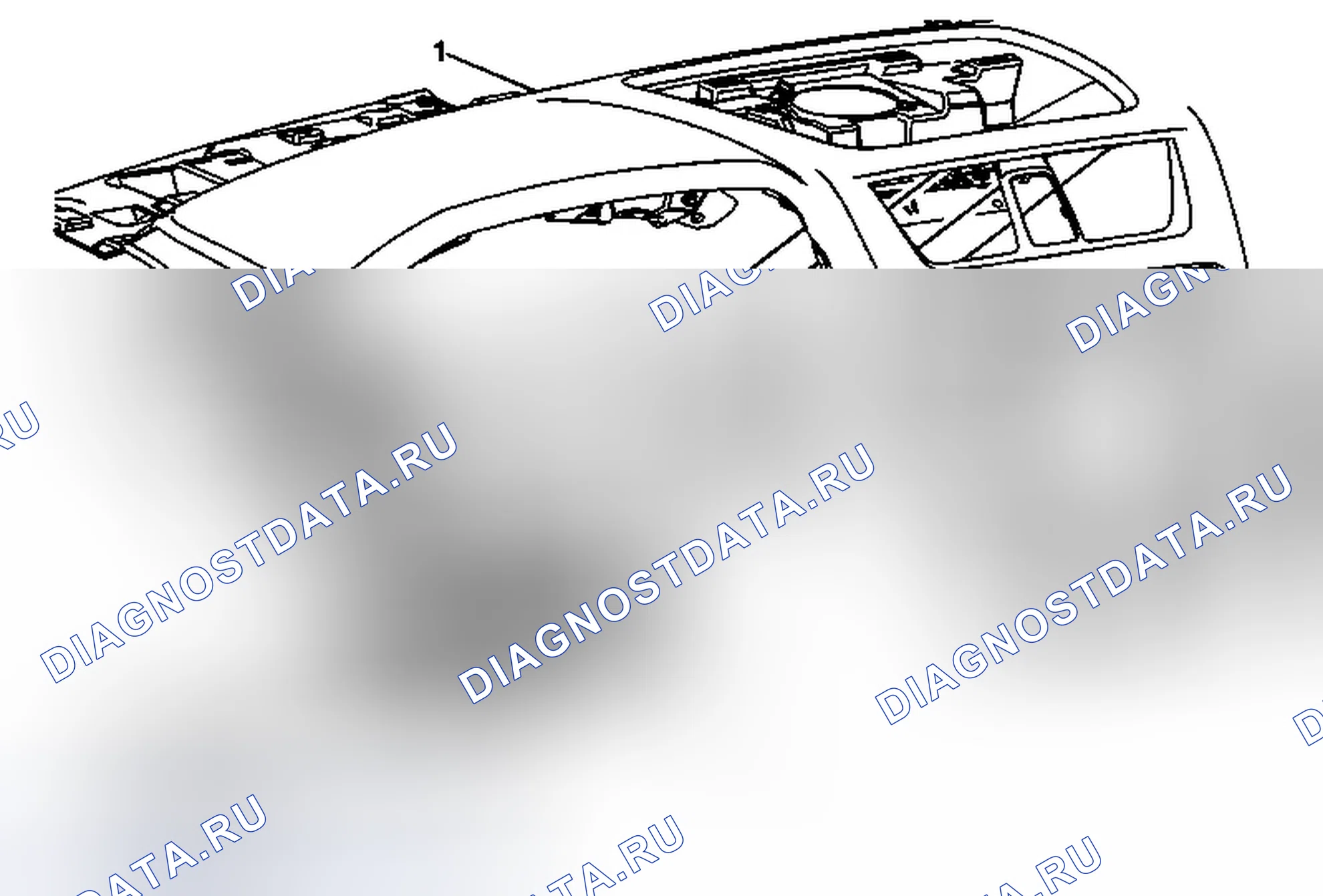 Рис. 42: Замена воздуховыпускного отверстия в центре приборной панели (Acadia). GMC Acadia I рестайлинг