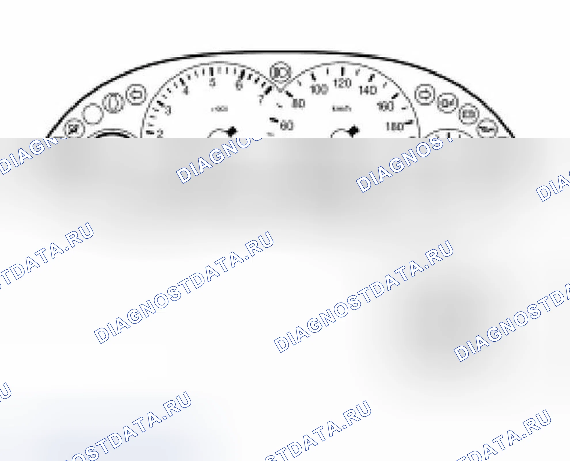Рис. 122: O / D Indicator - 2.0L применение. Ford Focus I рестайлинг