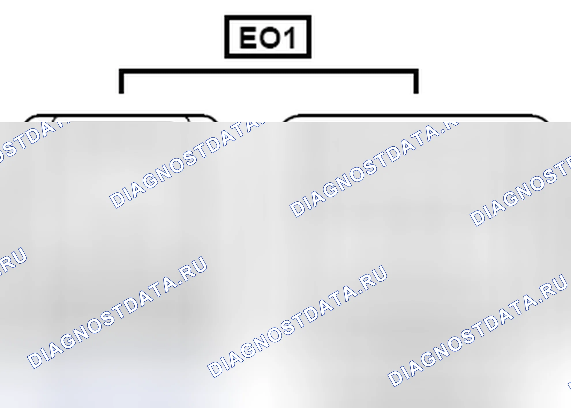 Рис. 1525: Вид с торца линейного соединителя (EO1). Toyota Camry XV40 рестайлинг