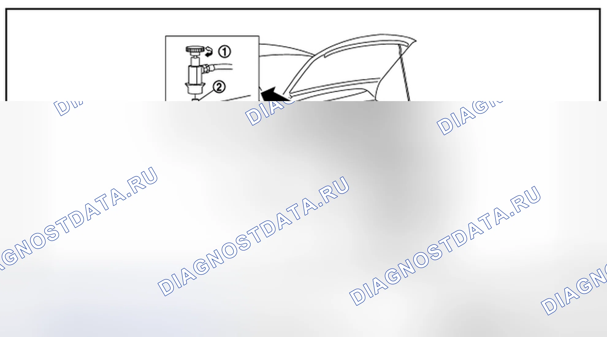 Рис. 319: Выпуск хладагента. Infiniti FX37 II рестайлинг