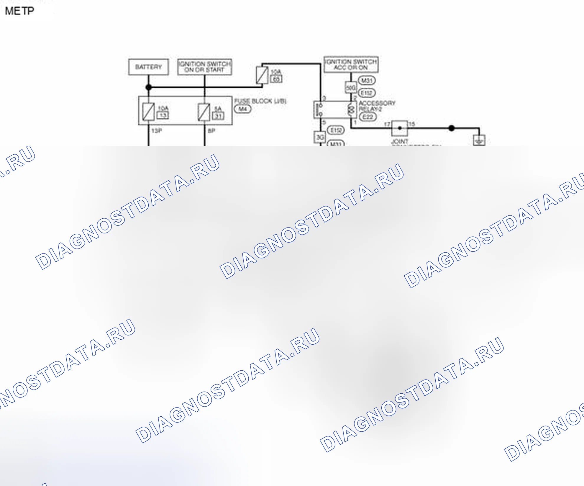 Рис. 110: электросхема. Nissan Pathfinder IV рестайлинг