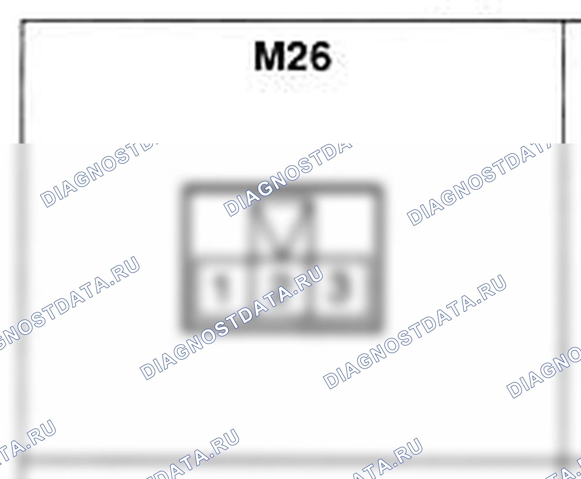 Распиновка разъёма M26 — основного жгута. Hyundai Atos MX