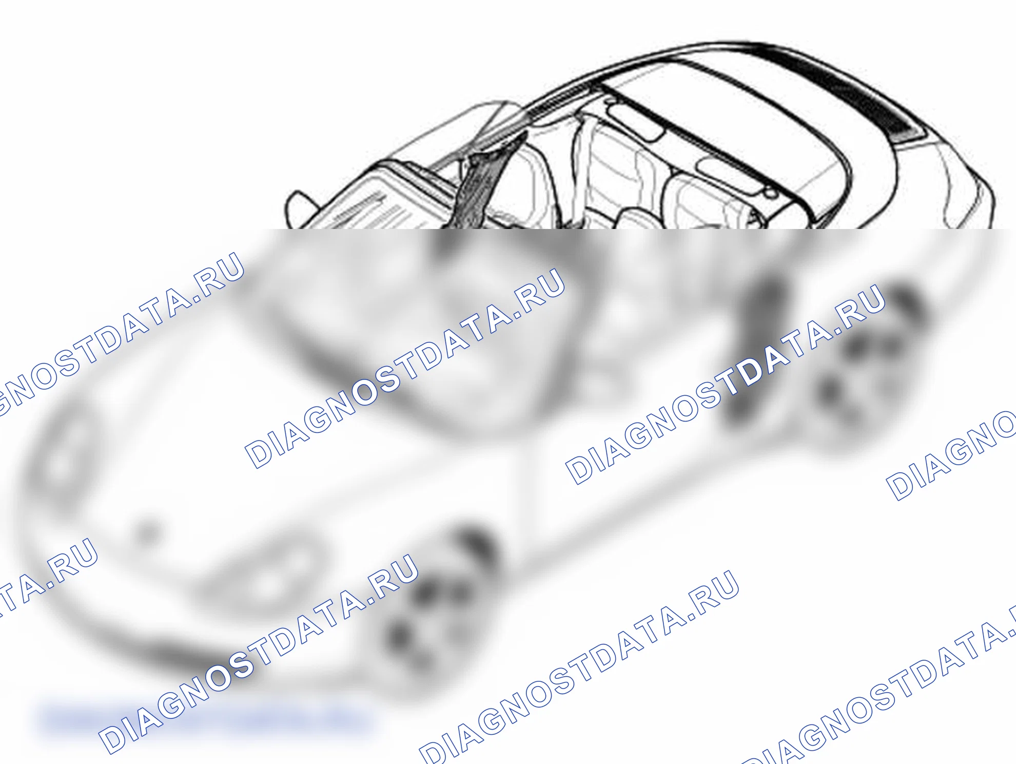 Рис. 69: Снятие и установка задних стеклоподъемников (кабриолет). Porsche 911 Turbo 996 рестайлинг