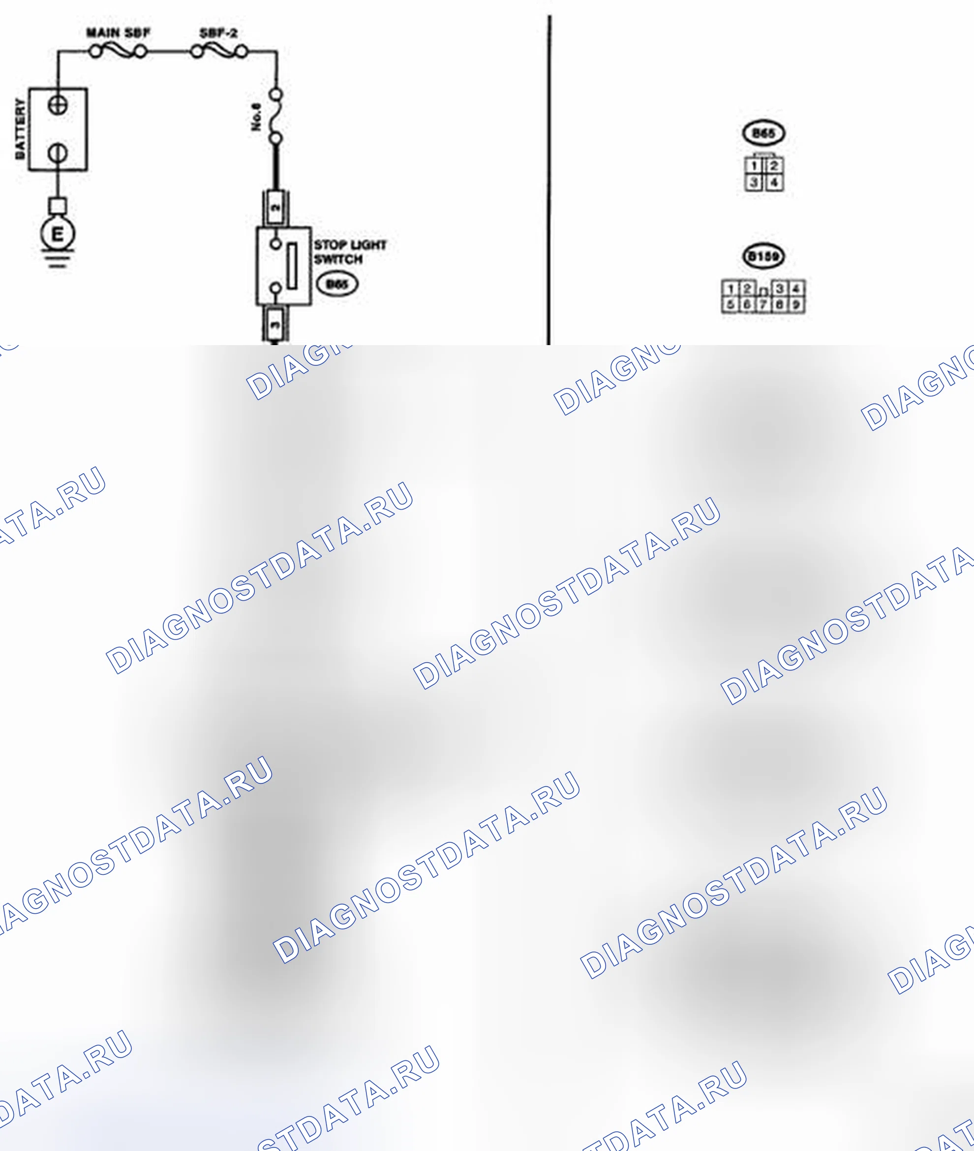 Рис. 298: электросхема. Subaru Legacy BL/BP рестайлинг