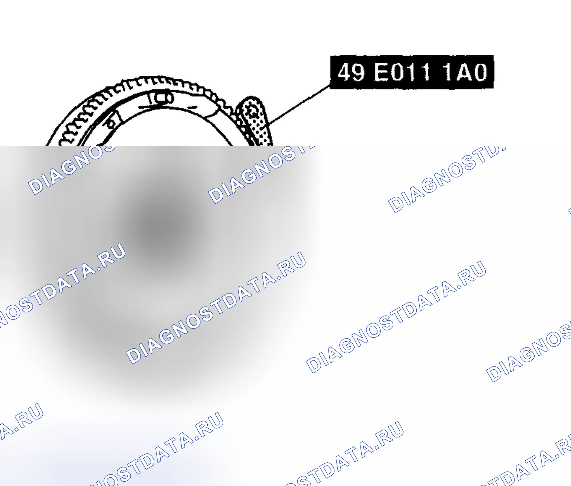 Рис. 32: Примечание по демонтажу маховика. Mazda 5 I