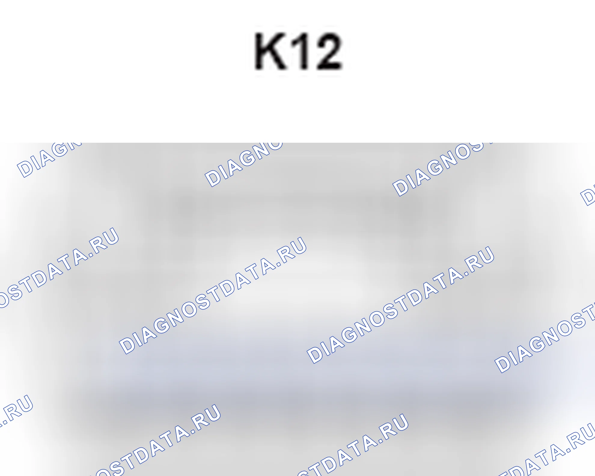 Рис. 367: Вид с торца разъема сборки Sw внешнего зеркала (K12). Lexus GS III