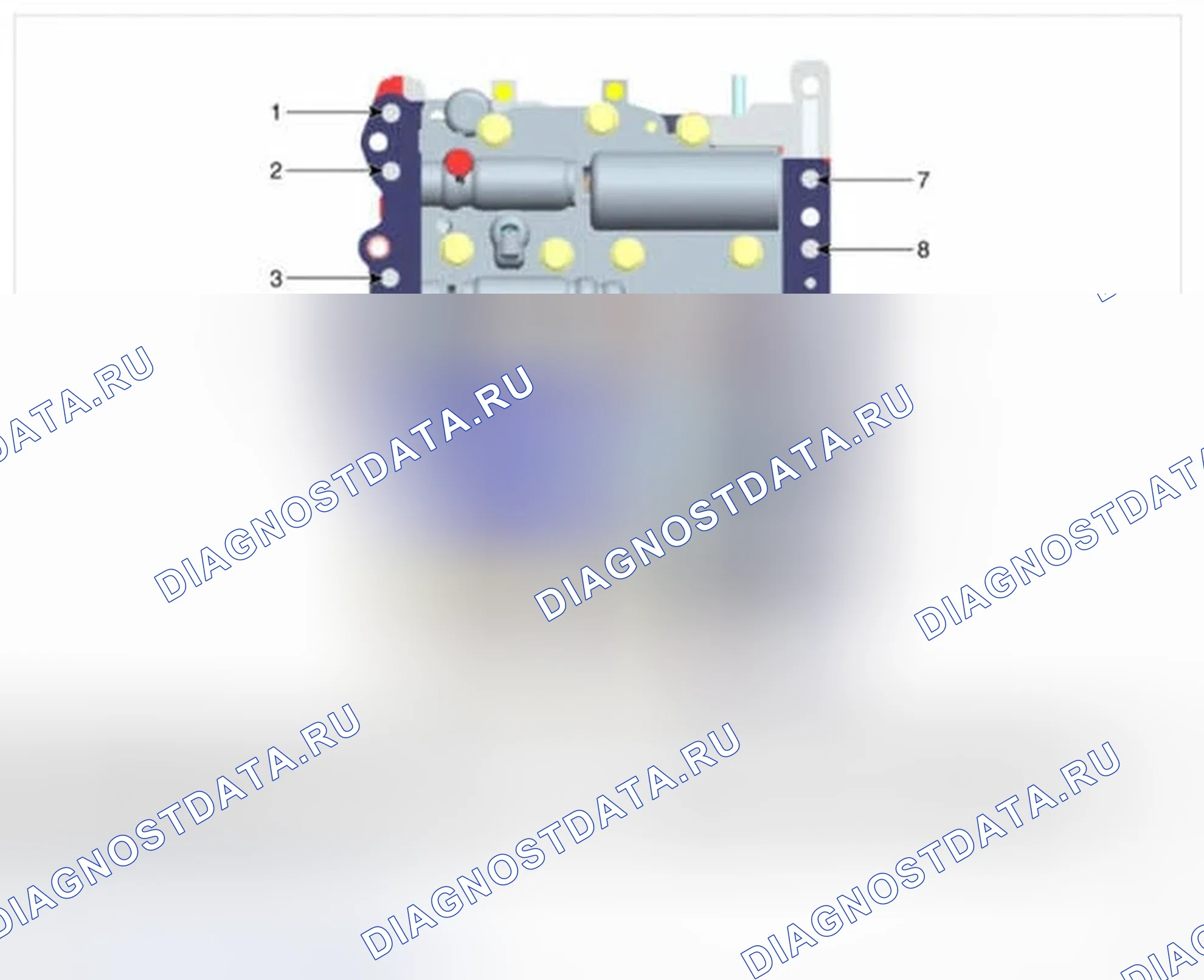 Рис. 40: Поток в корпусе клапана. Hyundai Veloster I