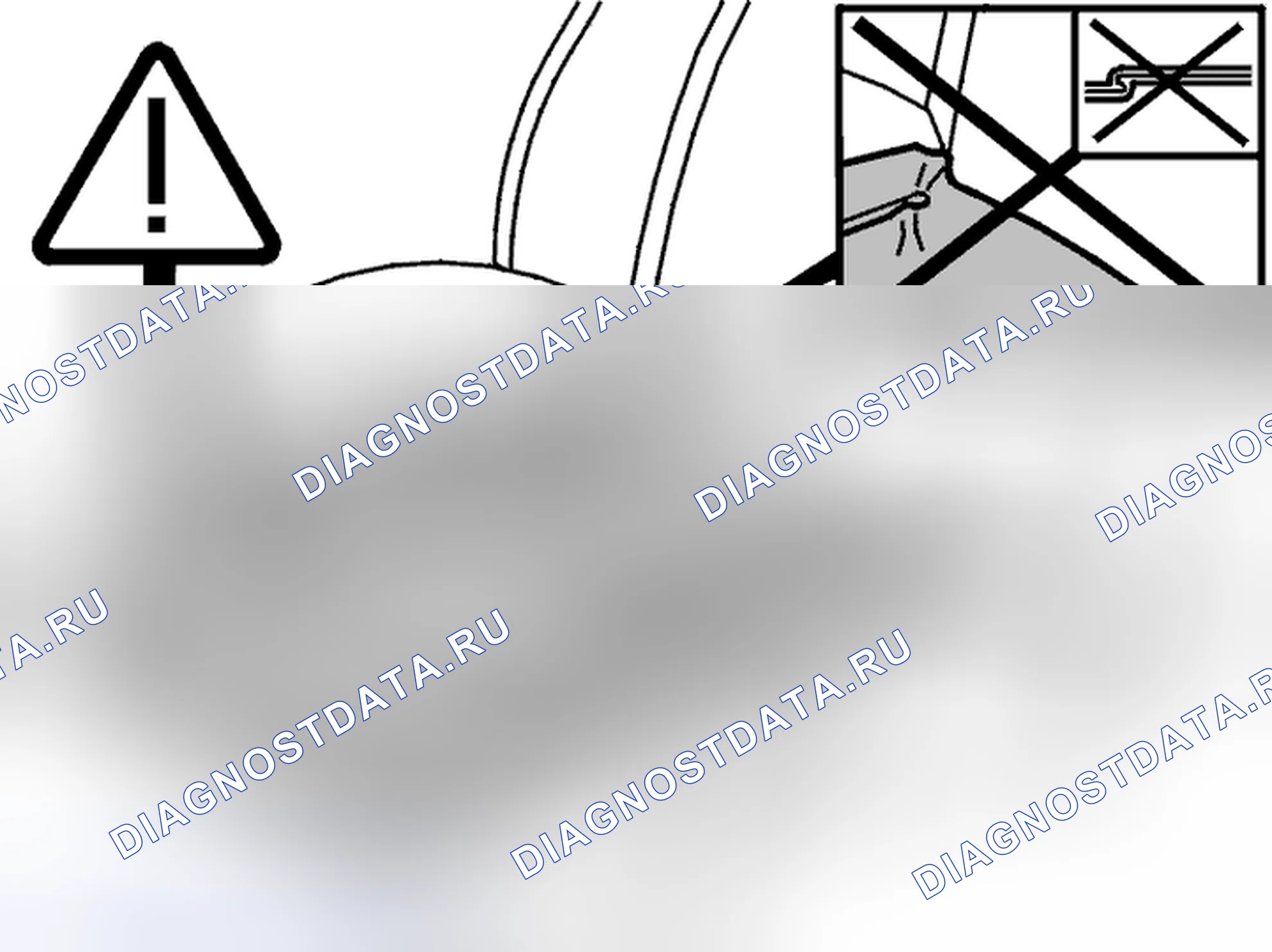 Рис. 206: Поверхность нагревательной подушки во время установки. Volvo V70 II