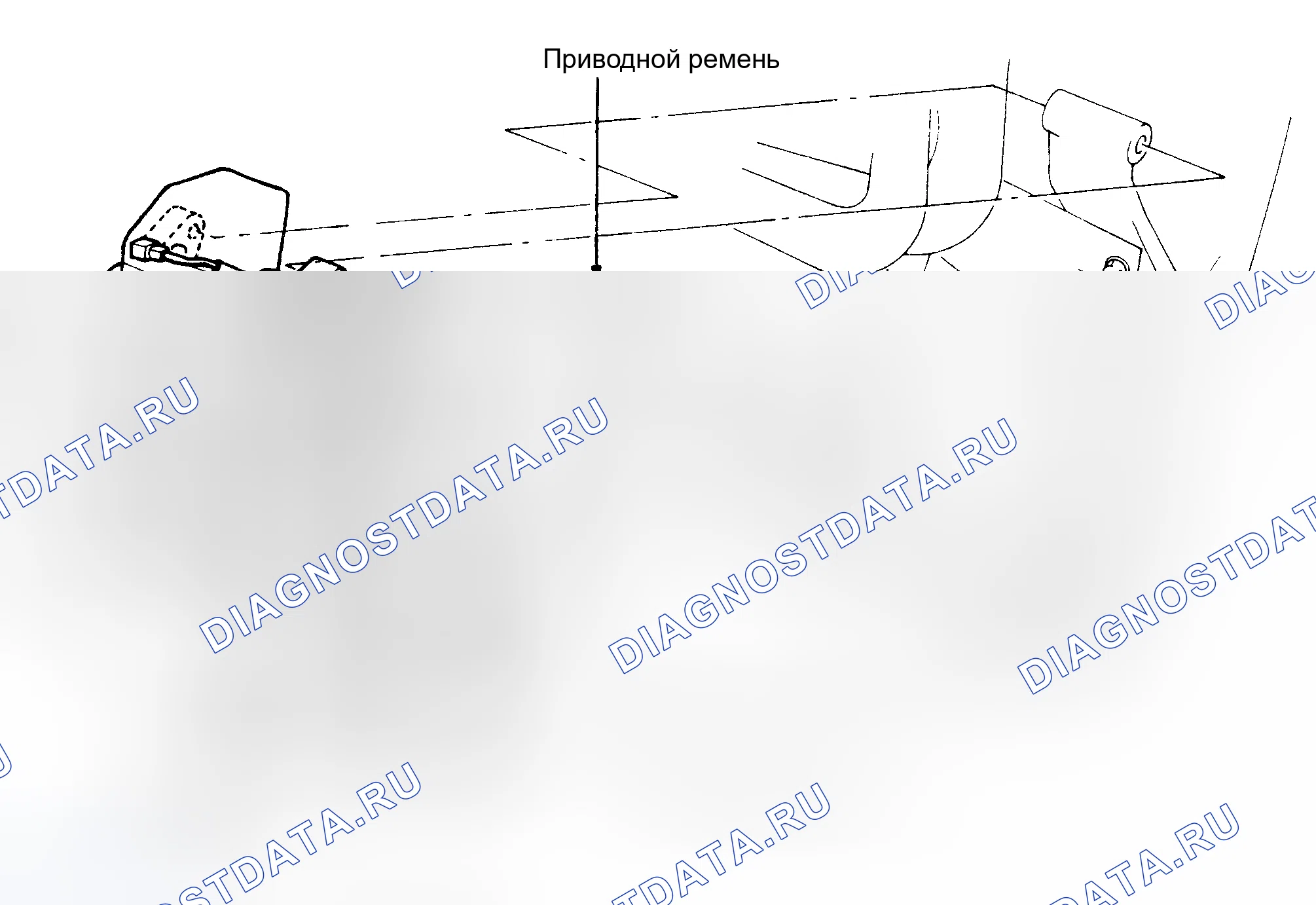 Рис. 23: РАЗВОДКА ПРИВОДНОГО РЕМНЯ (PREVIA). Toyota Land Cruiser 80