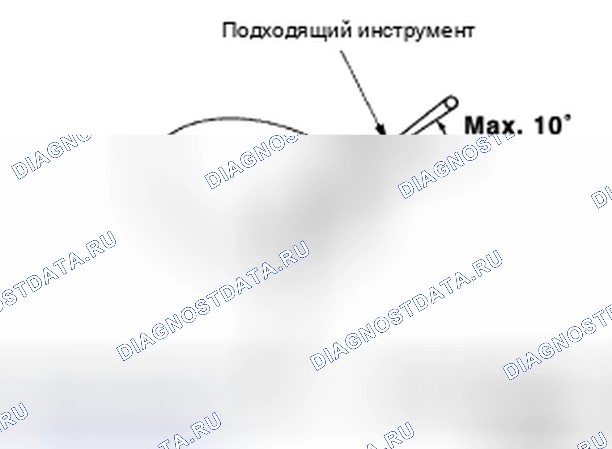 Рис. 1: Регулировка сопла передней шайбы. Nissan X-Trail I