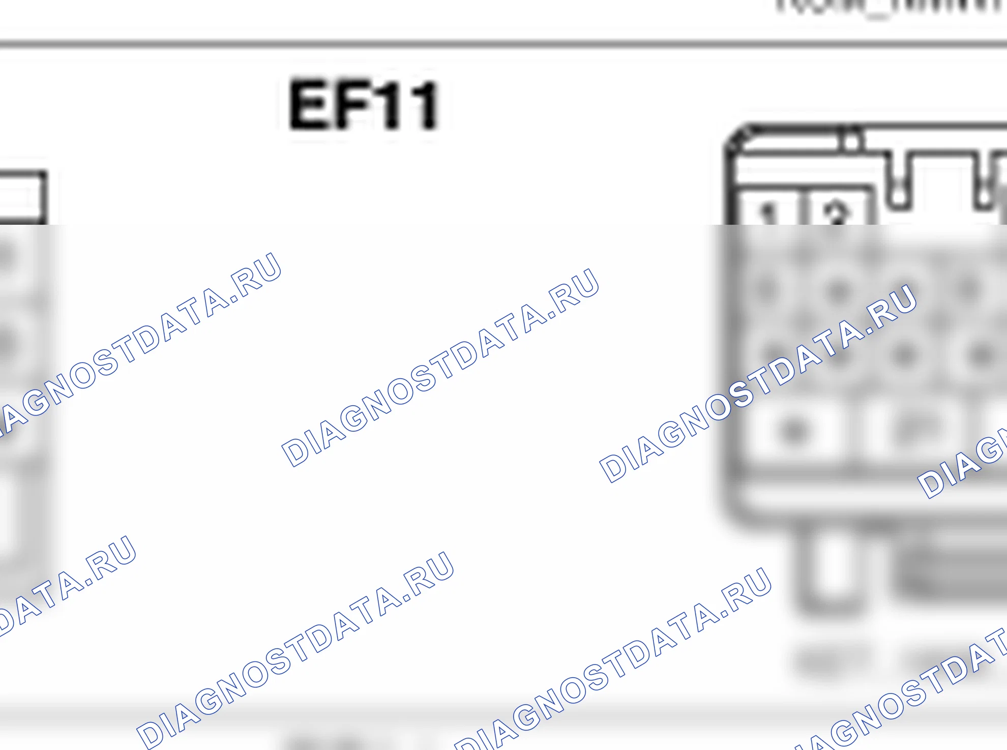 Распиновка разъёма EF11 — harness connectors. Hyundai Genesis BH