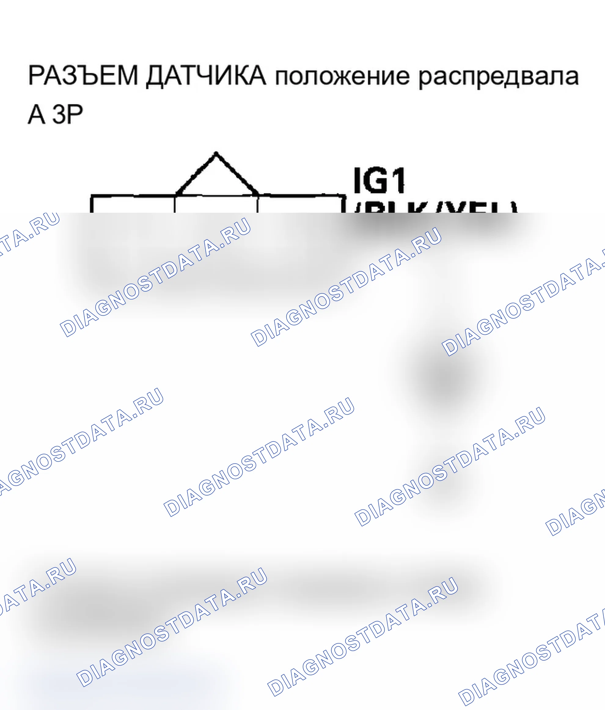 Рис. 318: расшифровка кода ошибки P0340, P0344: положение распредвала датчик A No сигнал (2002-2004 модели); Цепь датчика положение распредвала A прерывистая между. Acura RSX I
