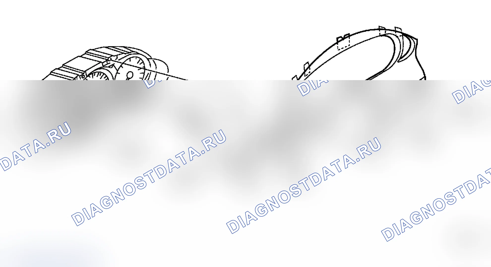 Рис. 433: ПРИБОРНАЯ ПАНЕЛЬ - LHD. Chrysler Crossfire I final