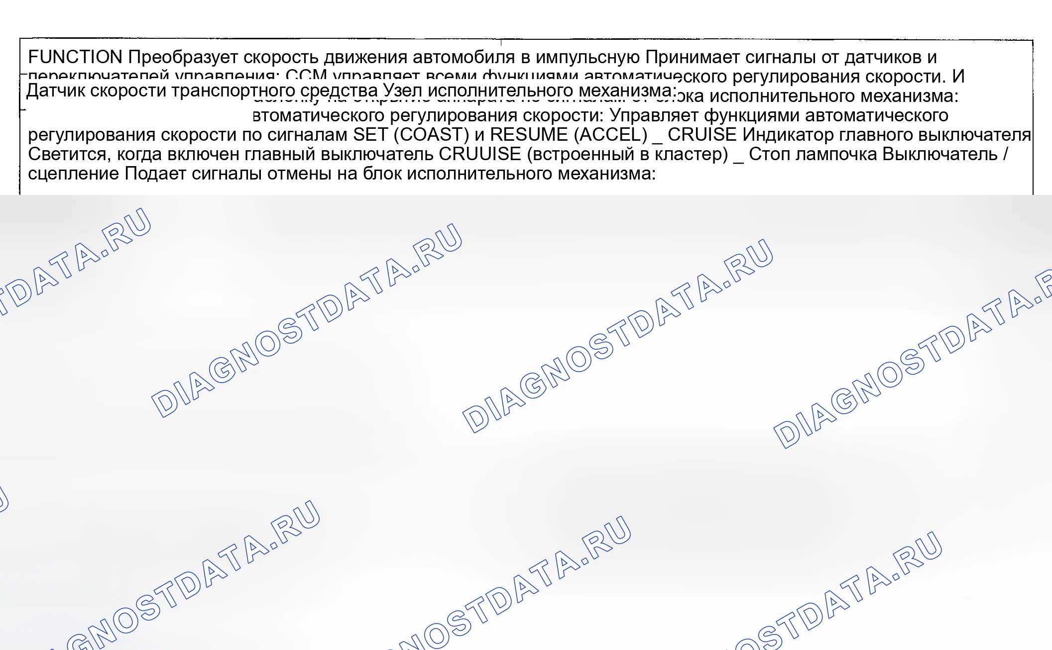 Рис. 1: КОМПОНЕНТНЫЕ ЧАСТИ И ФУНКЦИОНАЛЬНАЯ СХЕМА. Kia Optima I рестайлинг