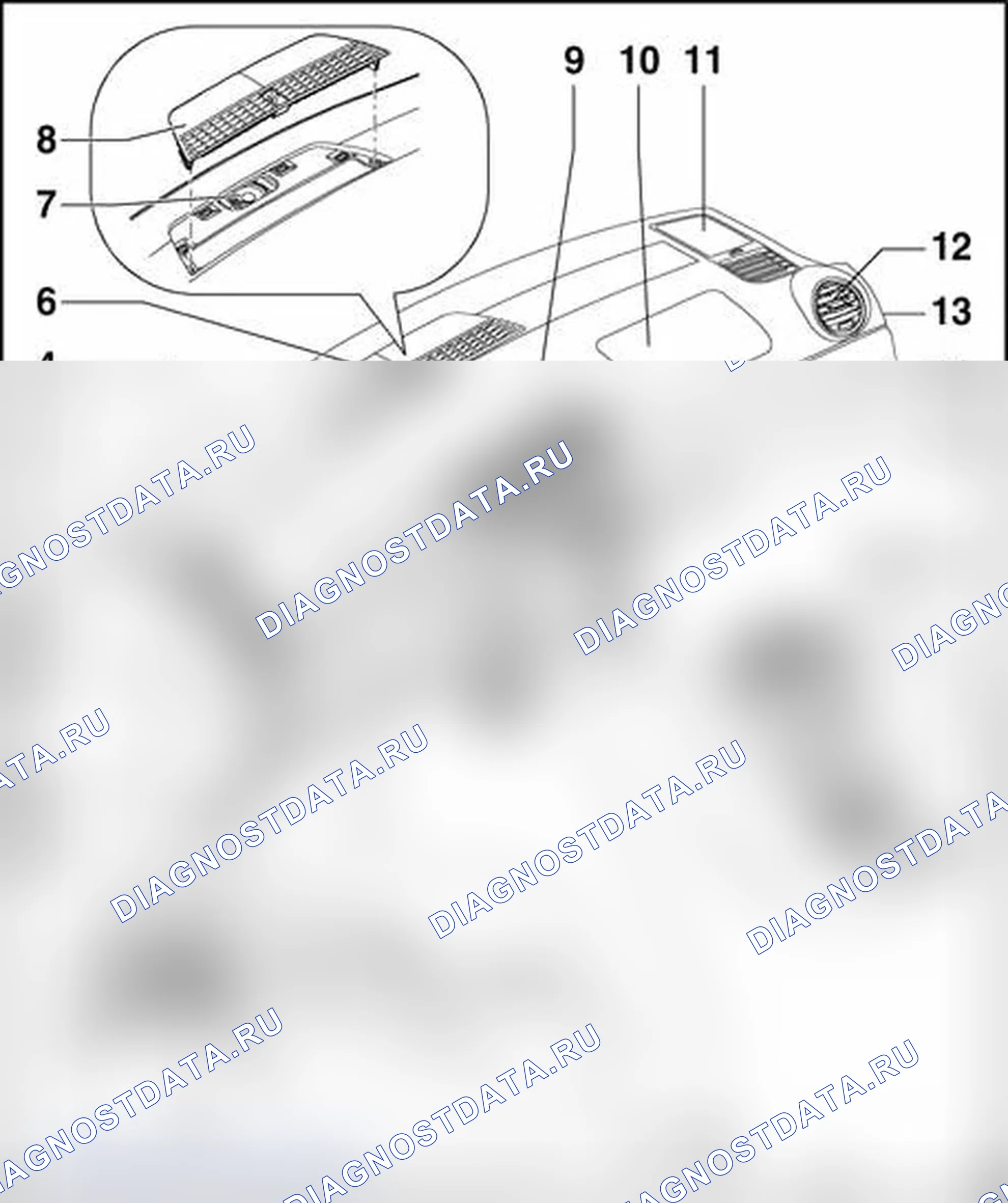 Рис. 104: Расположение компонентов, обзор сборки. Audi S4 B7