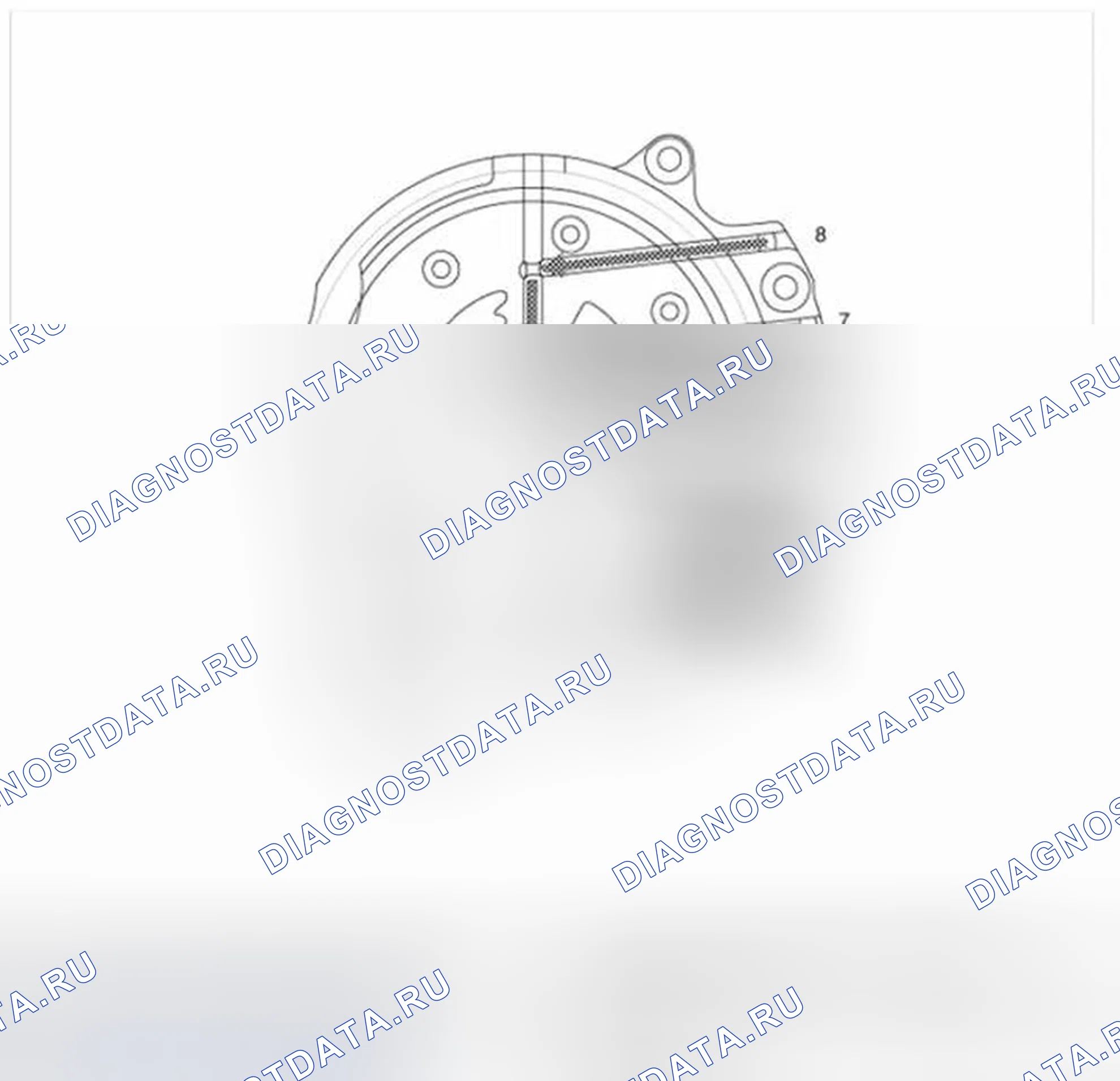 Рис. 851: Рабочий поток масляного насоса. Hyundai Sonata VI