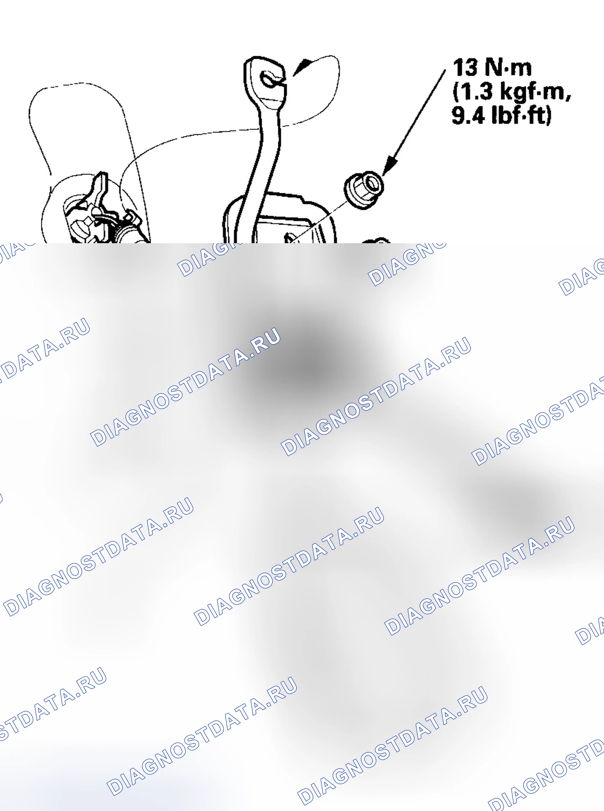 Рис. 22: Снятие / установка педали акселератора. Honda Pilot I