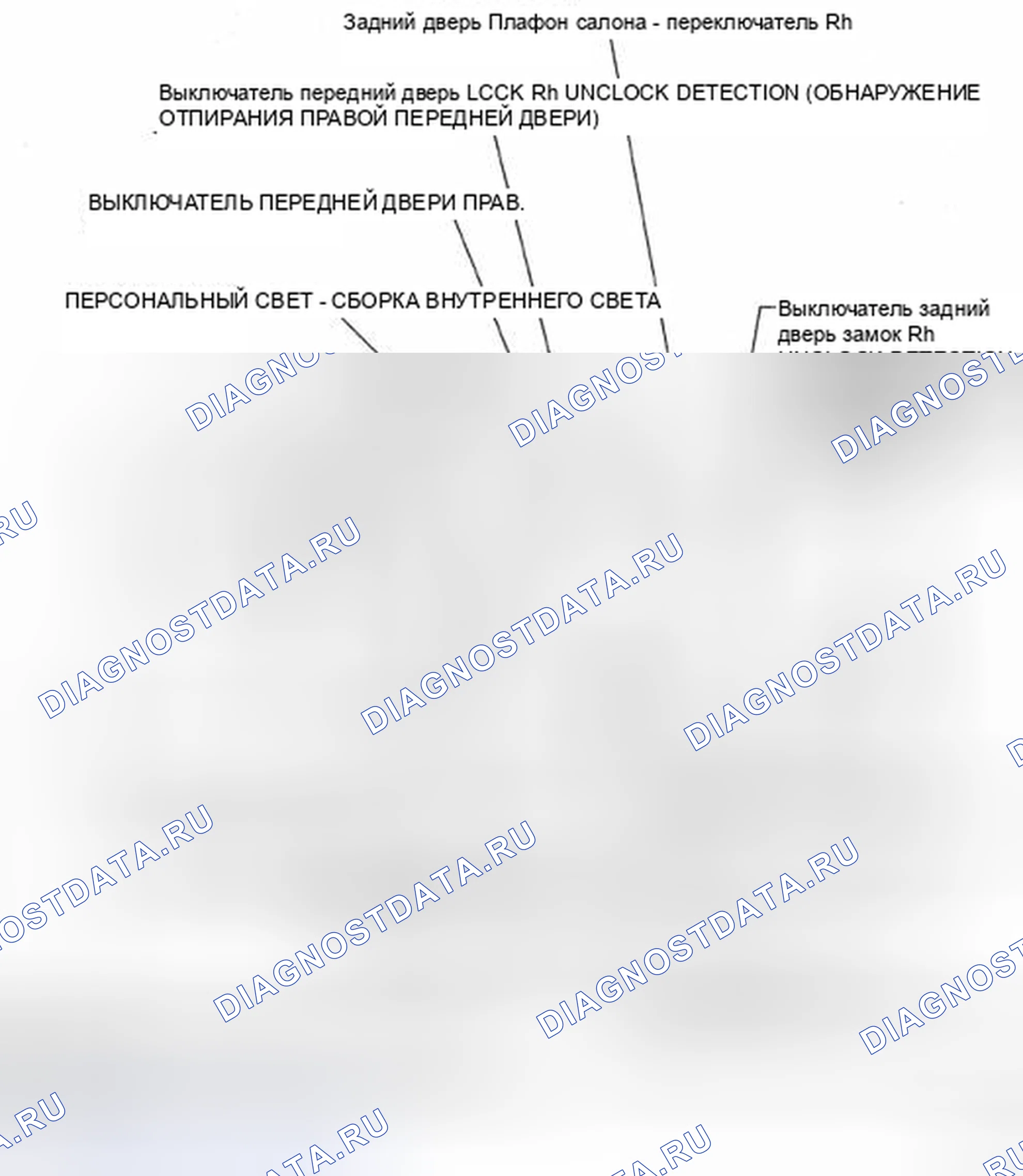 Рис. 277: РАСПОЛОЖЕНИЕ ДЕТАЛЕЙ. Toyota Avalon XX30 рестайлинг