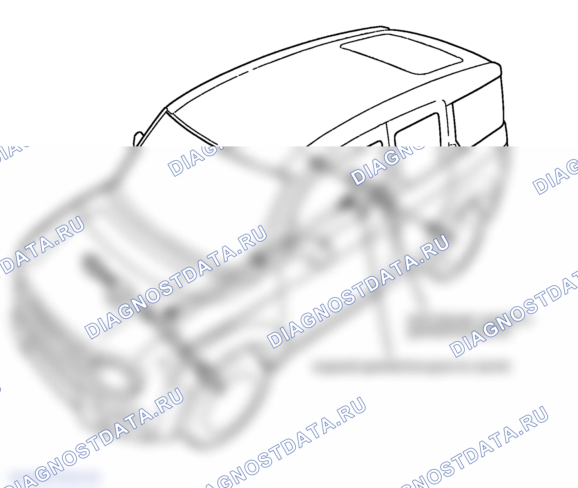 Рис. 4: Индекс расположения компонентов. Honda Element YH2