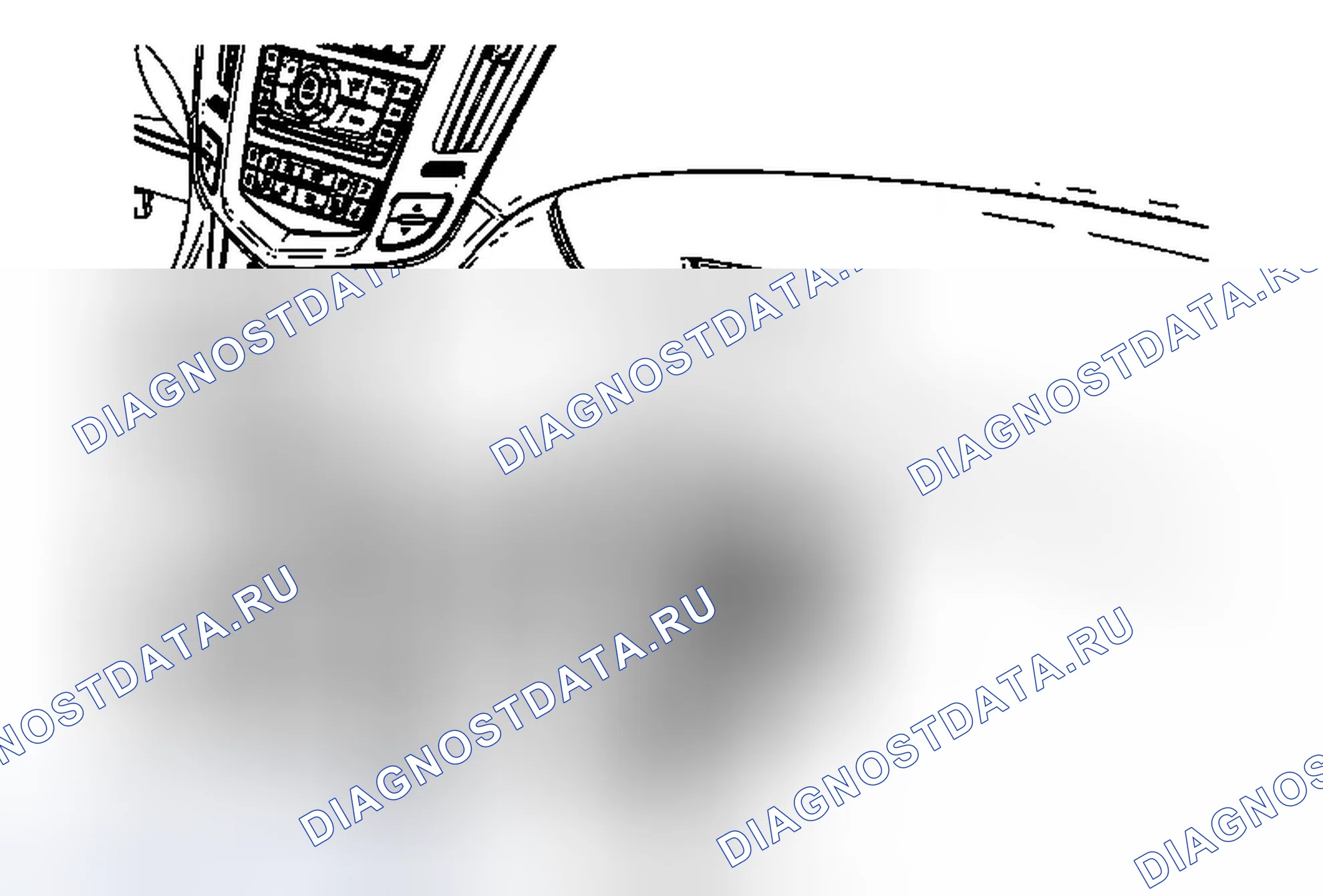 Рис. 2: Замена распределительного блока кабельного жгута приборной панели. Cadillac SRX II