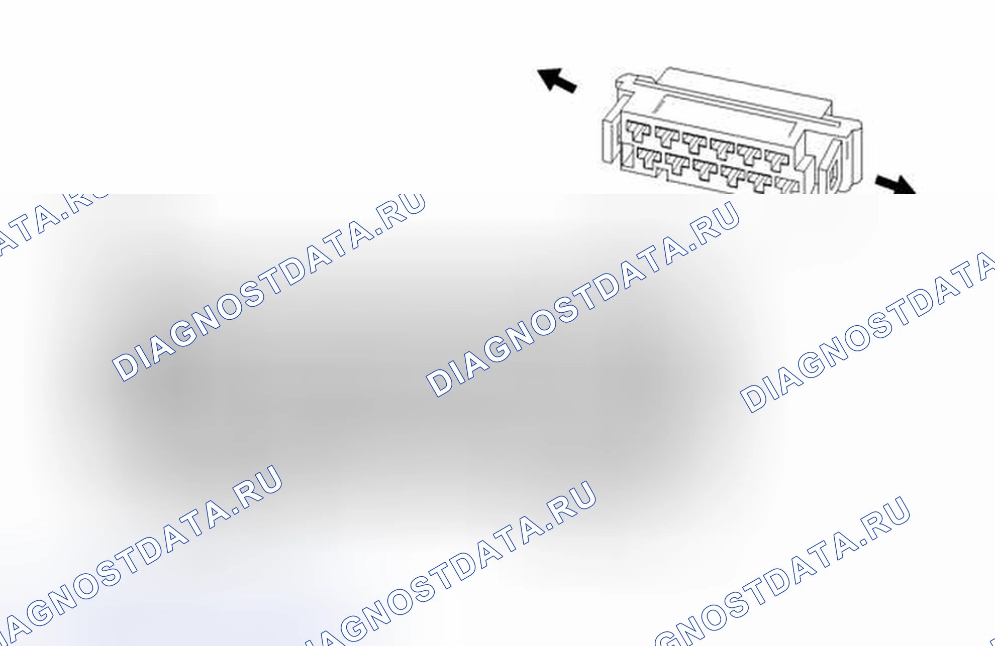Рис. 261: Вид с торца модуля управления люком (CF5) K61. Chevrolet Cruze I рестайлинг