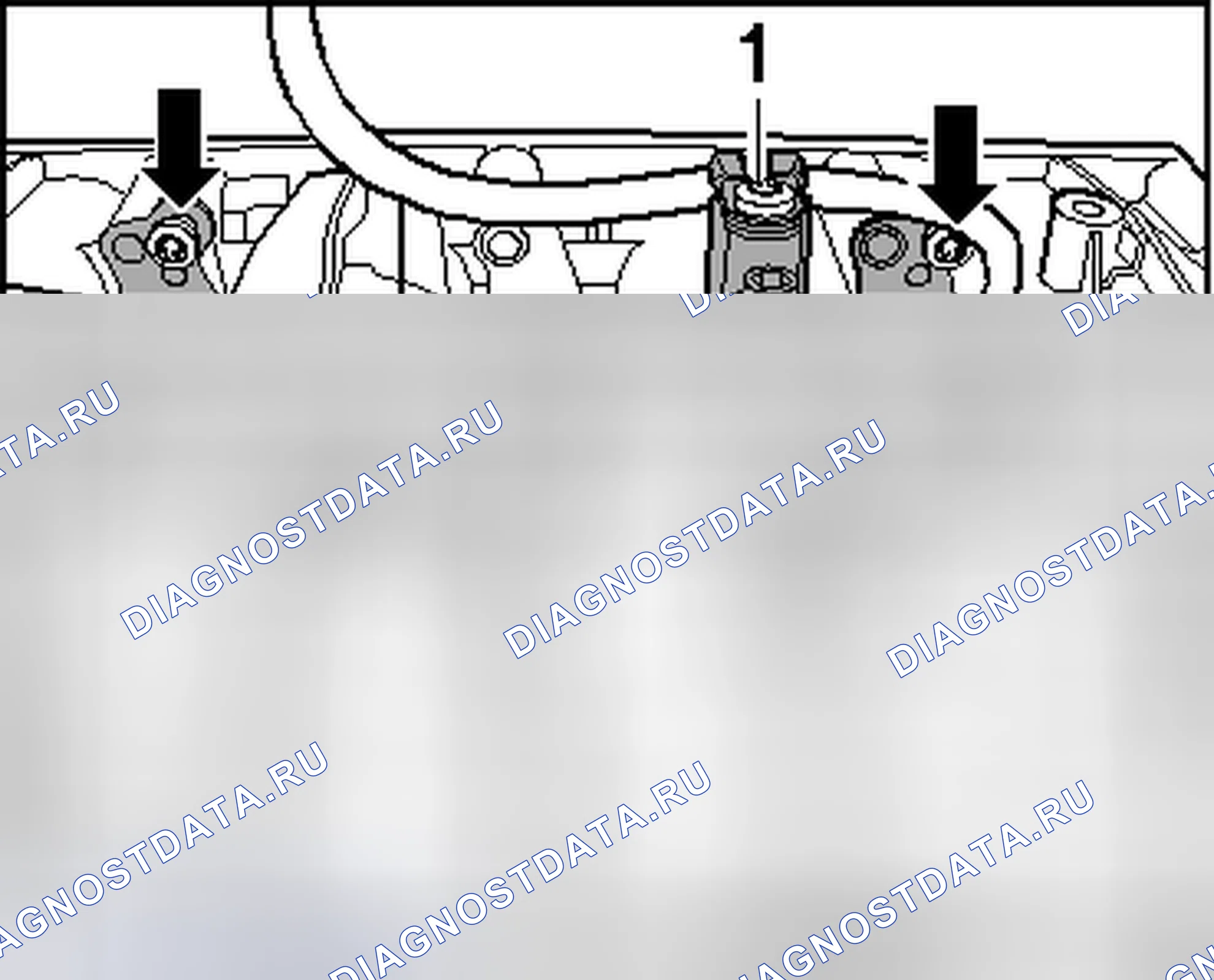 Рис. 110: ТОПЛИВНАЯ РАМПА. Volkswagen Passat B6