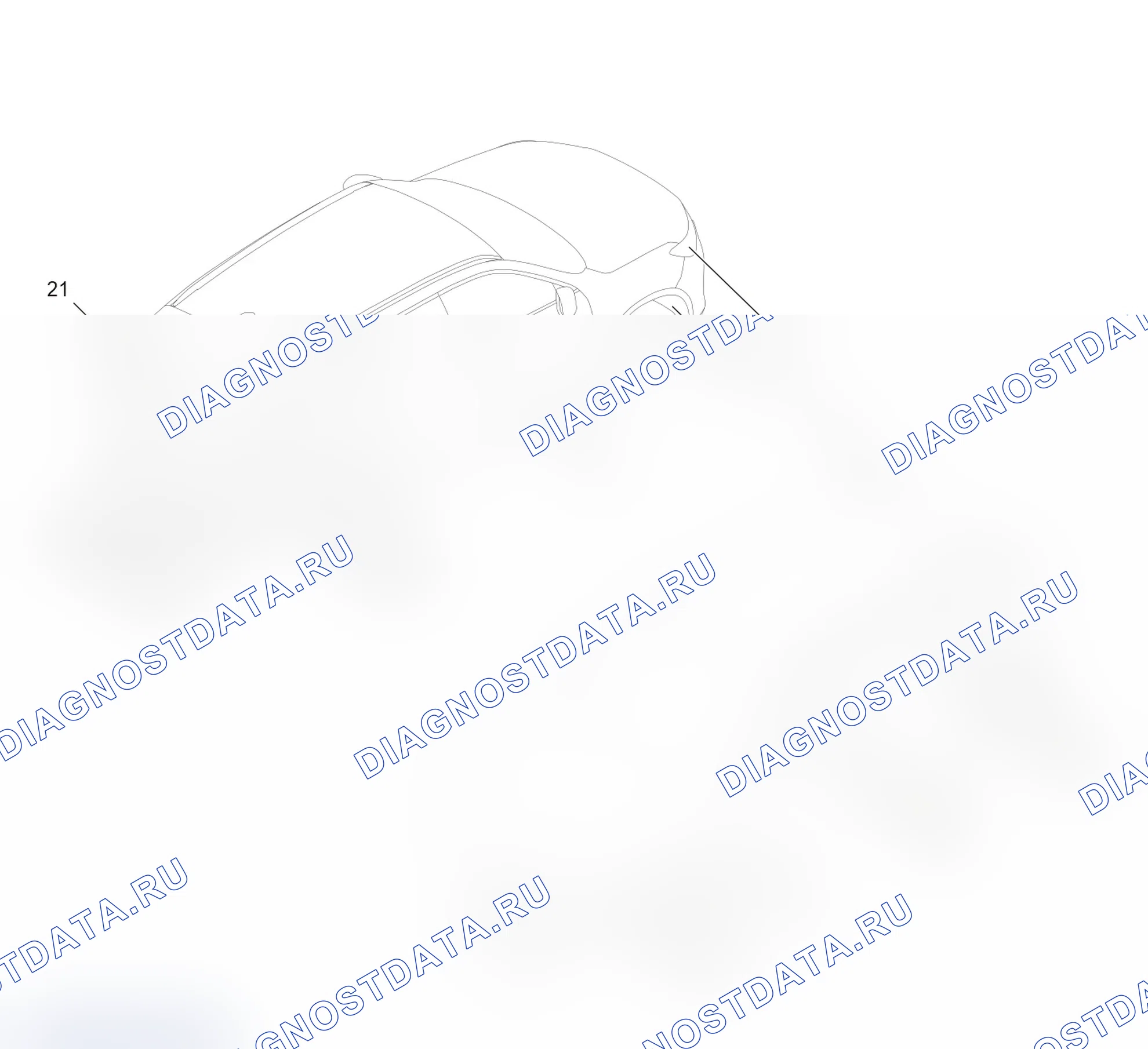 Схема расположения пластмассовых деталей — Haval H6. Haval H6 IV