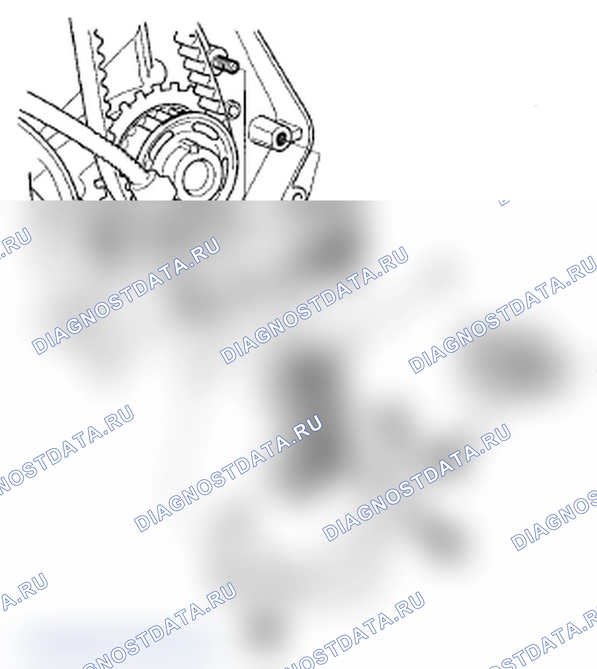 Рис. 198: Замена датчика положение коленвала. Acura RL II рестайлинг